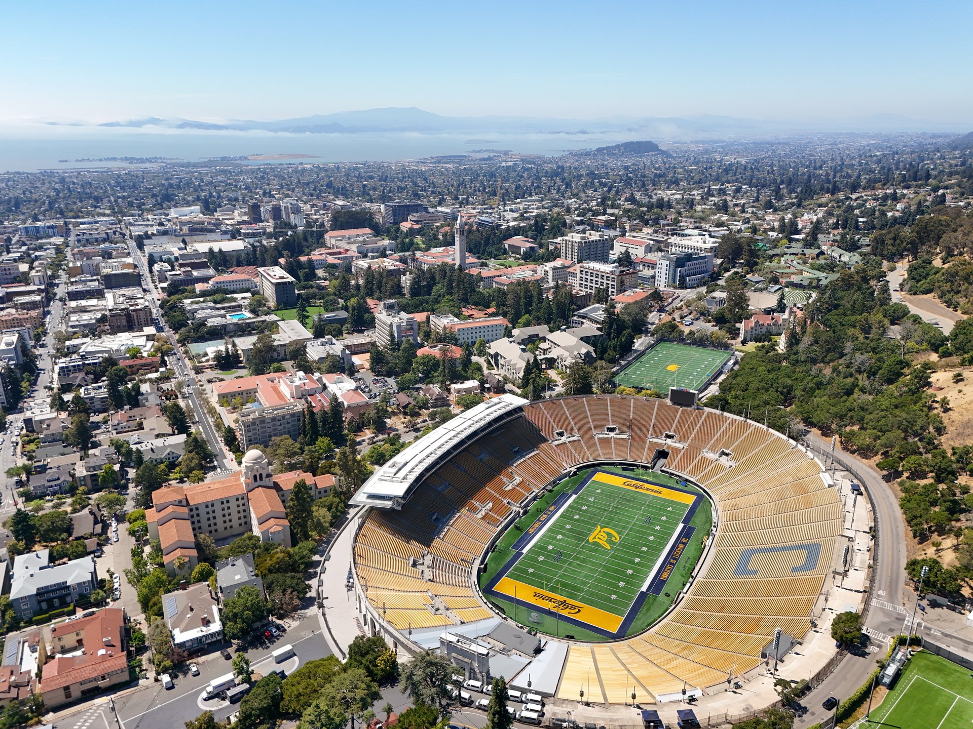 Aerial view of University of California Berkeley