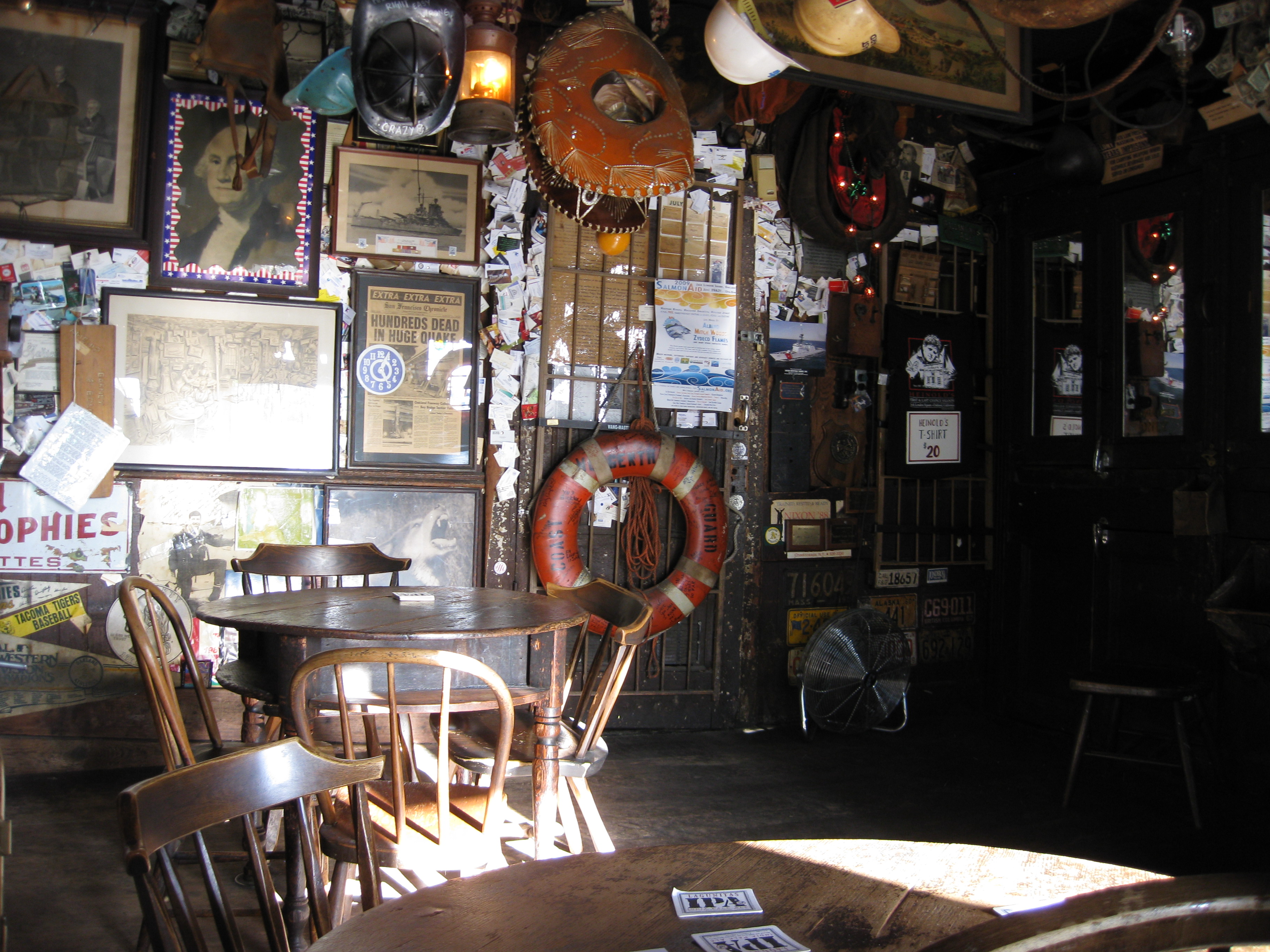 The interior of Heinold's First and Last Chance in Oakland, California.