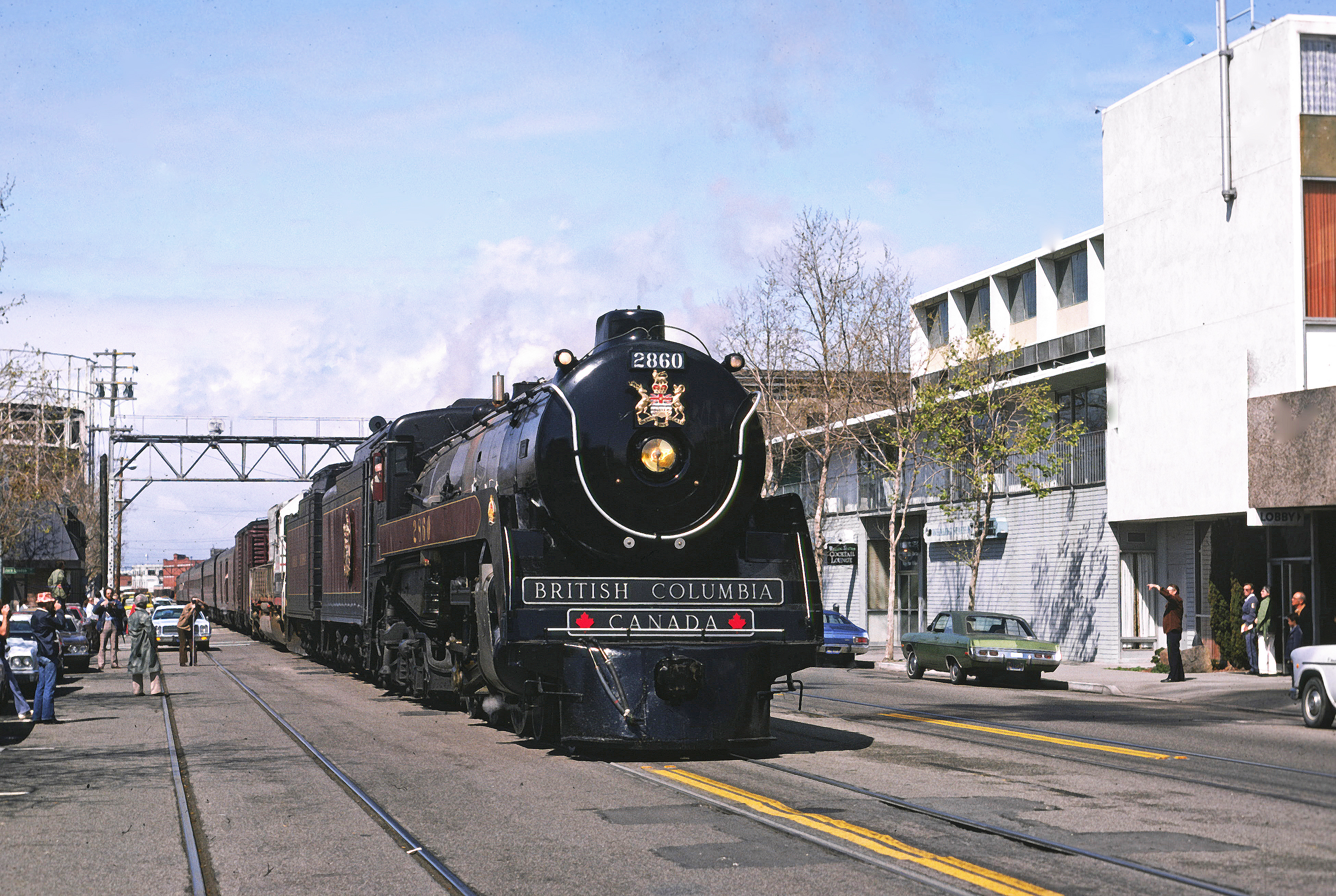 BCR #2860 in Jack London Square area, Oakland CA LS March 1977.