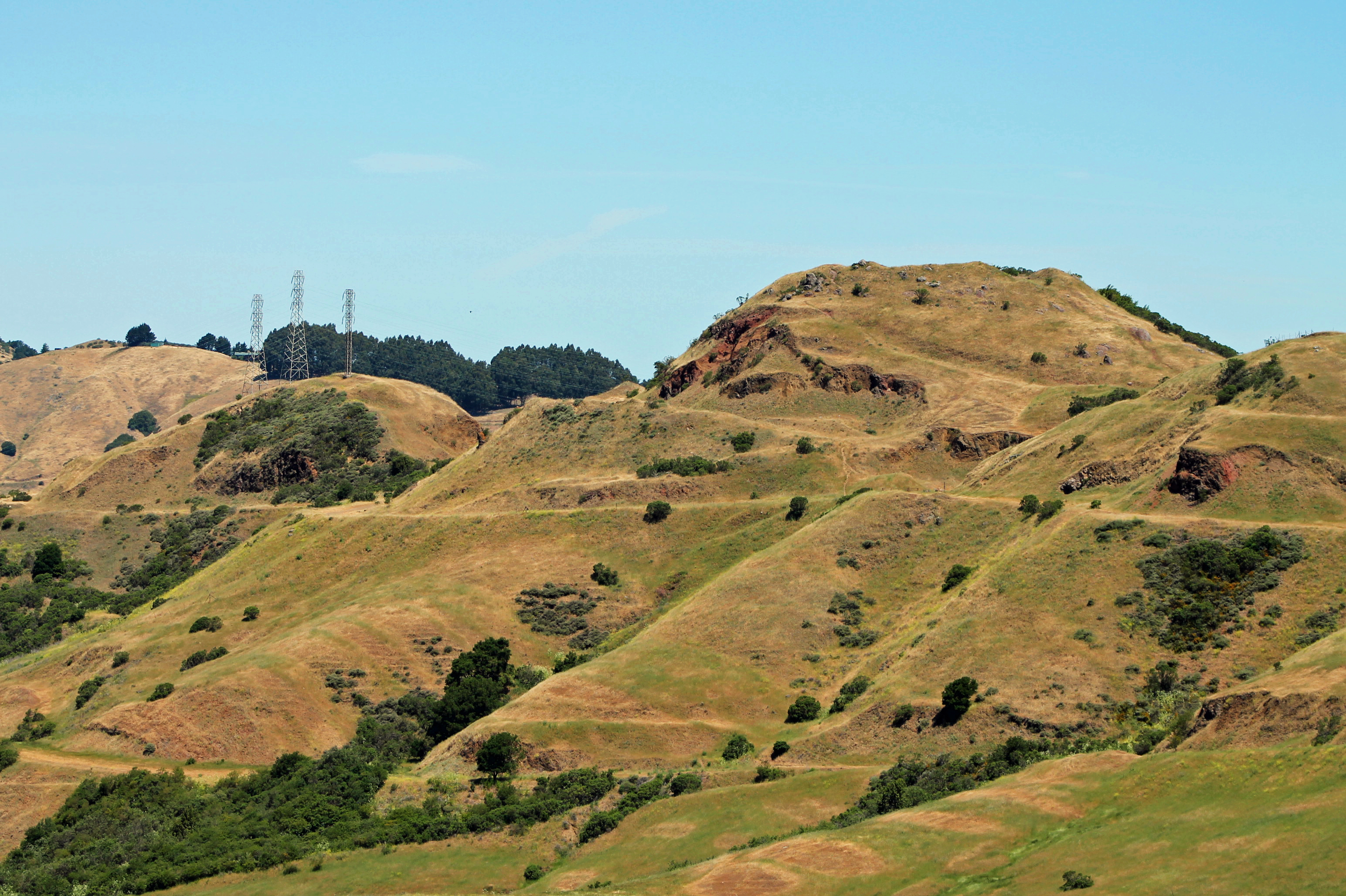 View from Round Top an extinct volcano at Sibley Volcanic Regional Preserve, Oakland, CA