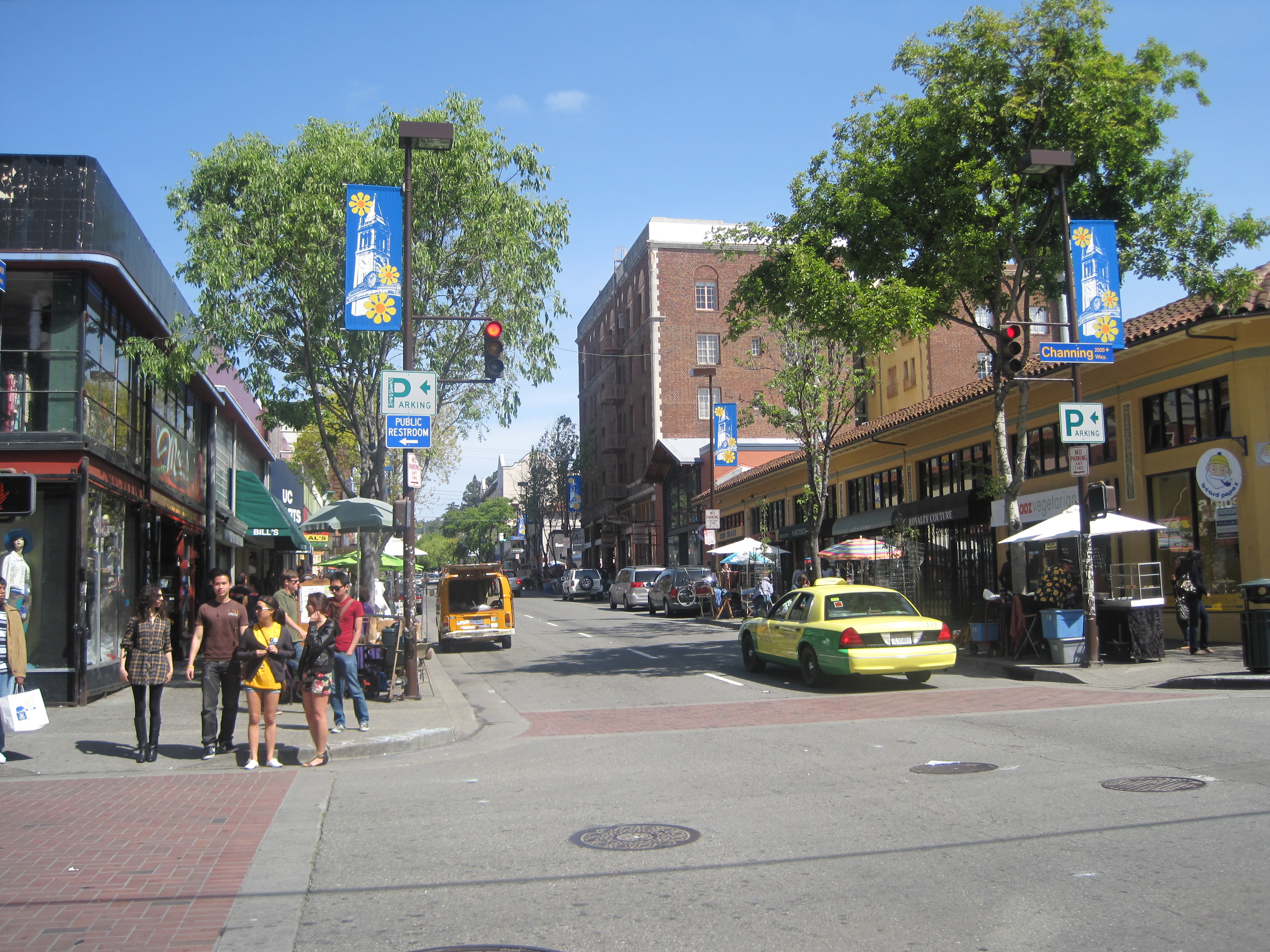 Telegraph Avenue in Berkeley, California.