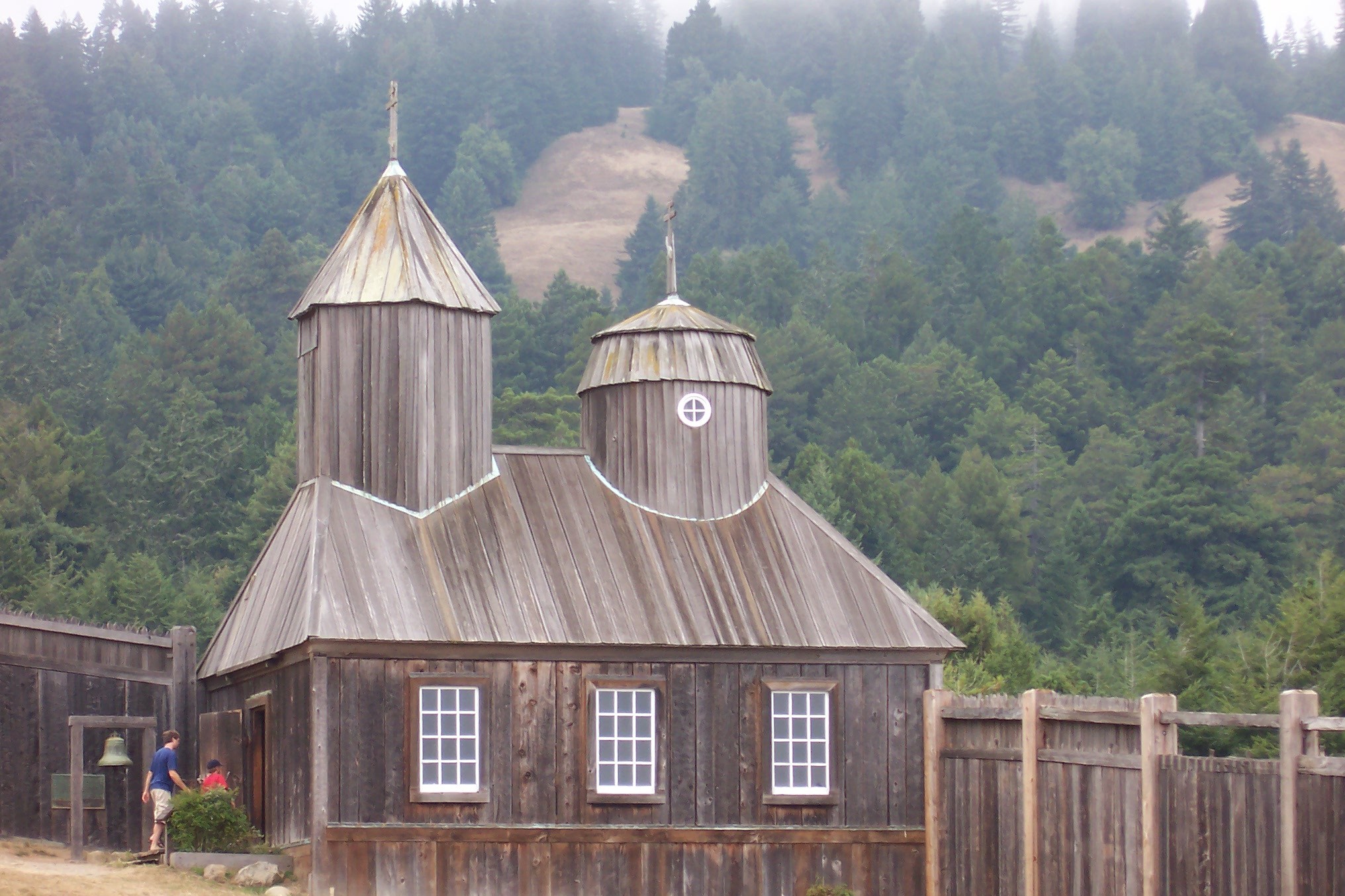 La chapelle reconstruite de Fort Ross