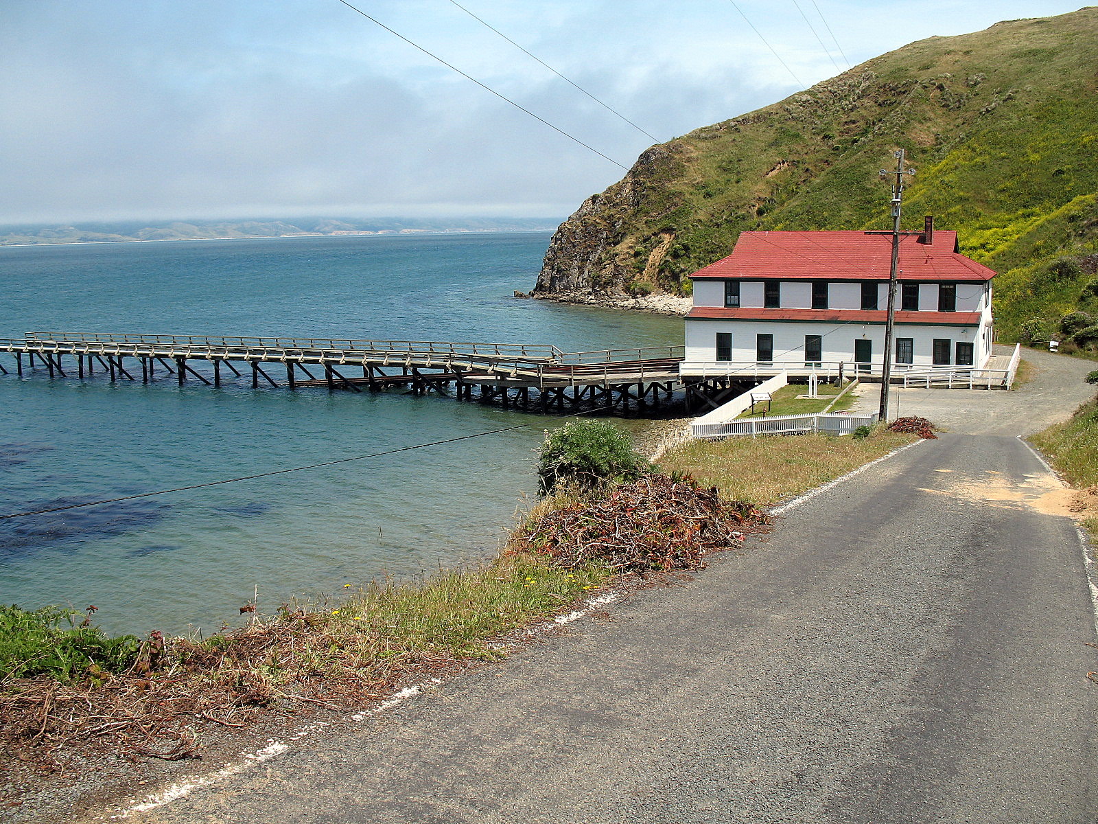 National Register of Historic Places in Marin County, California.

Point Reyes Lifeboat Rescue Station, Drake's Bay, Point Reyes National Seashore, Inverness, CA. Photographed from the roadway leading down to the station off of Chimney Rock Rd.