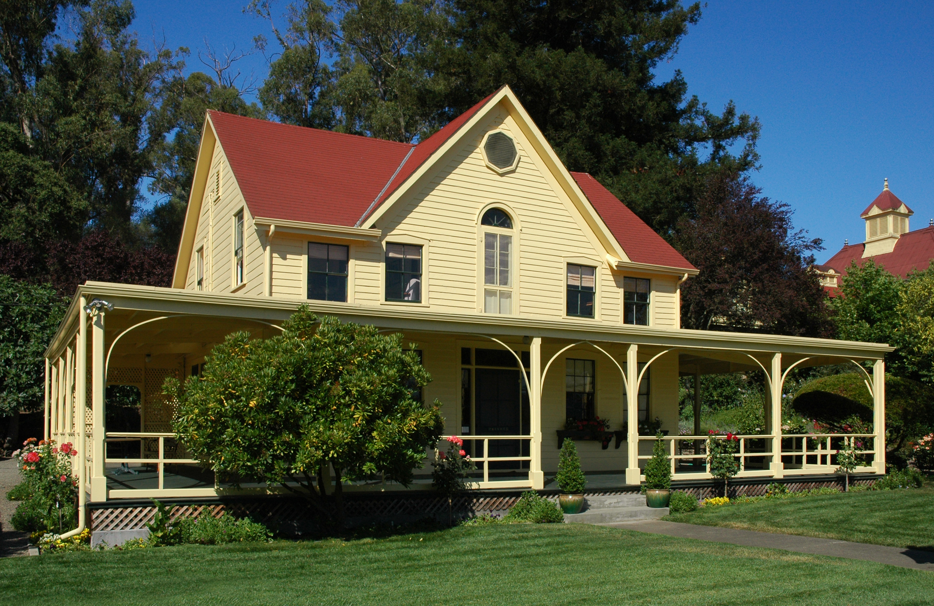 The Chiles House at the Inglenook (Niebaum-Coppola) Winery, Napa Valley. Built c. 1856 on the rancho of colonel J.B. Chiles.