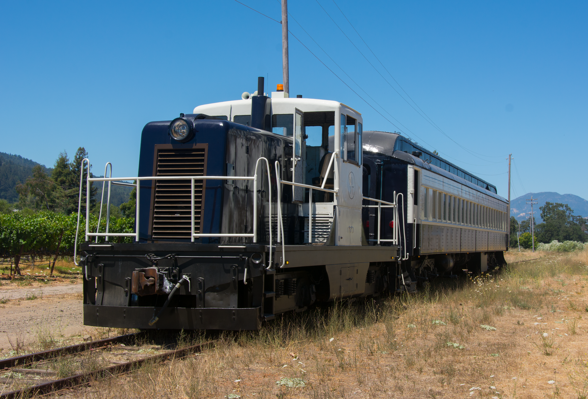 The Quattro Vino train of the Napa Valley Wine Train. St. Helena, July 30, 2016.