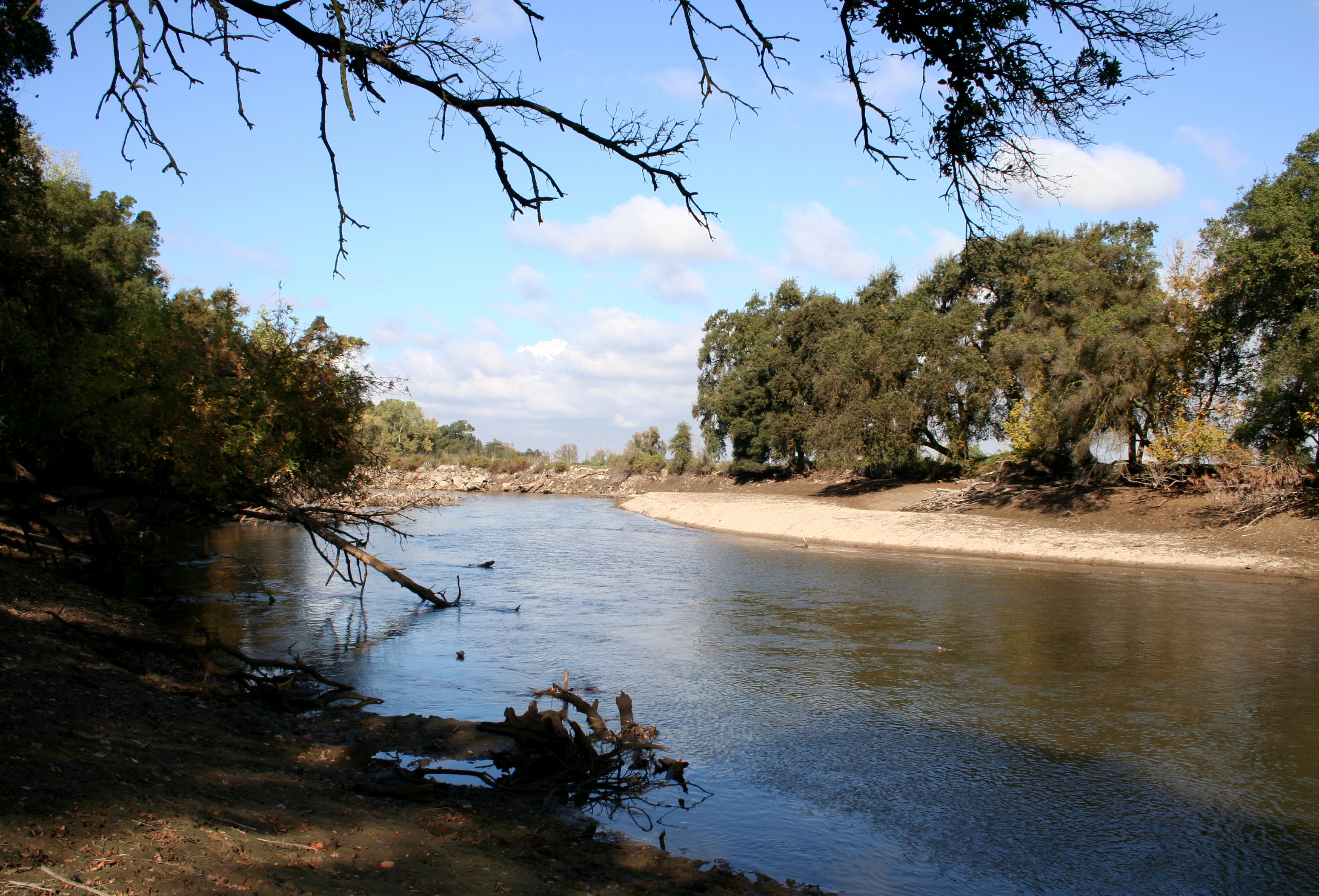 Mokelumne River — in Lodi, San Joaquin County, California.