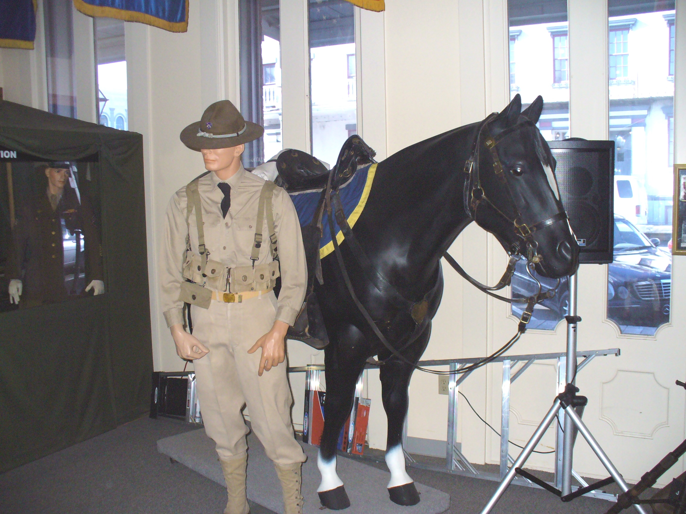 Display in the California Museum of Military History - Cavalry rider.