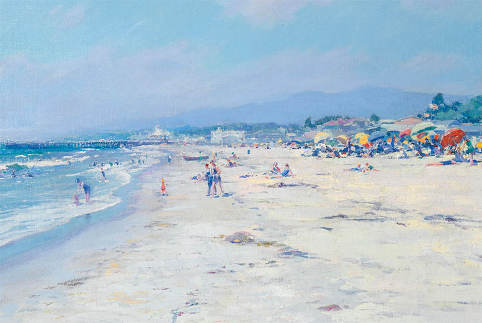 The Beach, Santa Monica by John "Jack" Frost, 1921, Crocker Art Museum