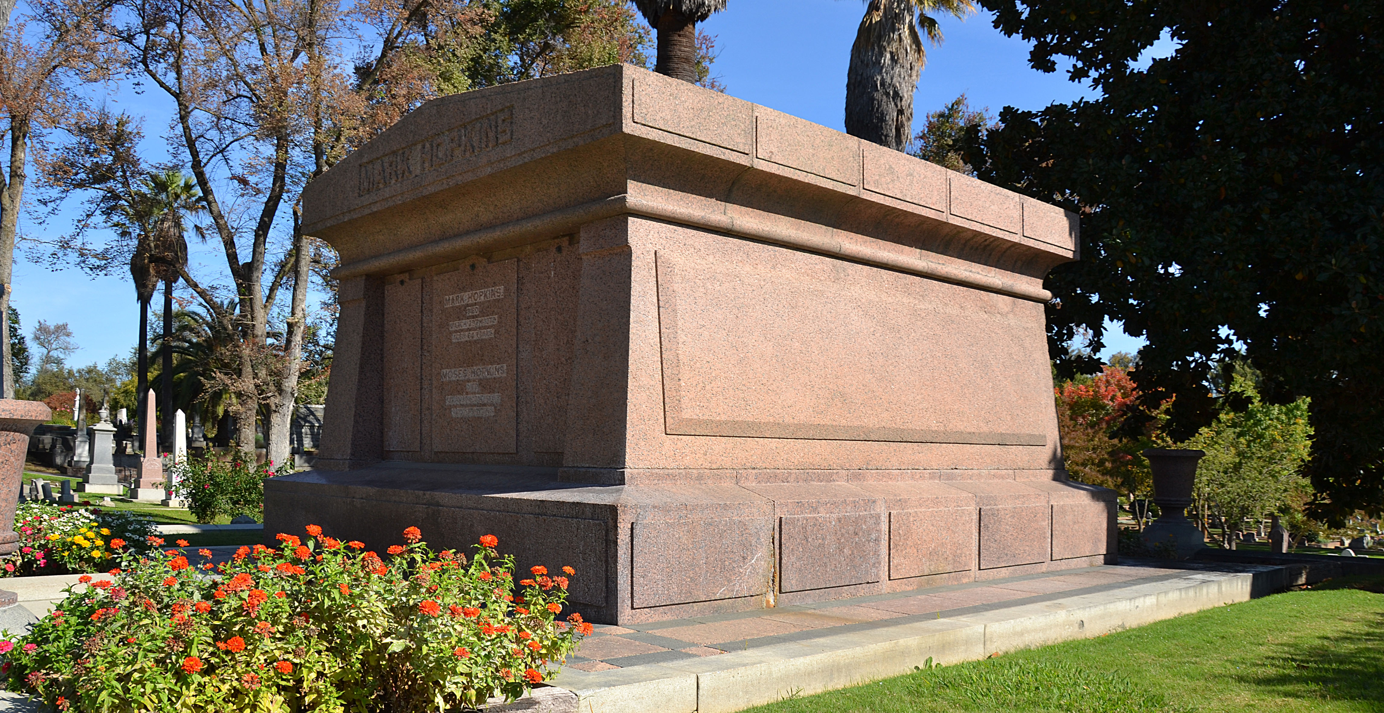 Mark Hopkins, Jr. grave at Sacramento Historic City Cemetery