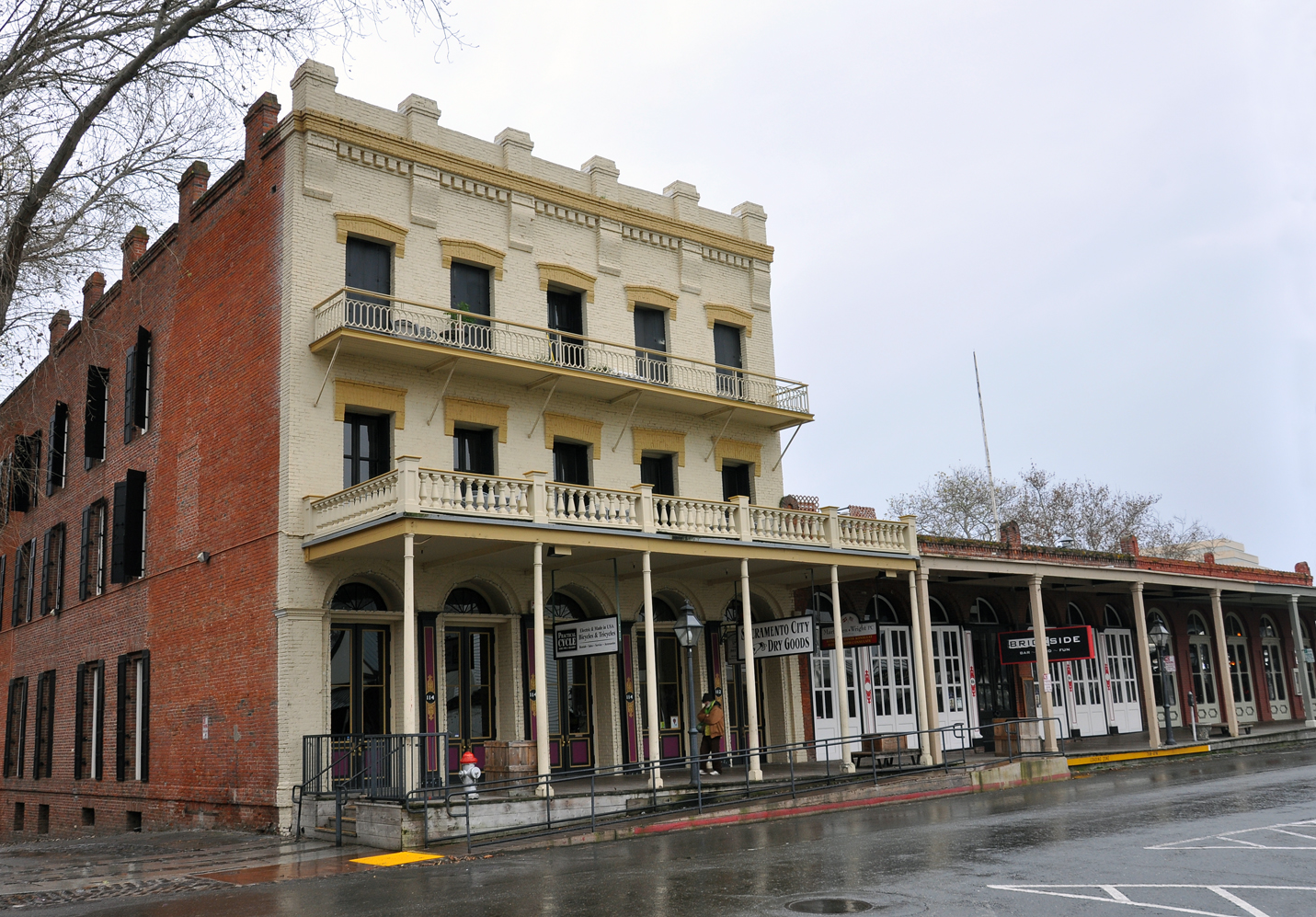 Brannan House Site at 112 J St. in Old Sacramento Historic District