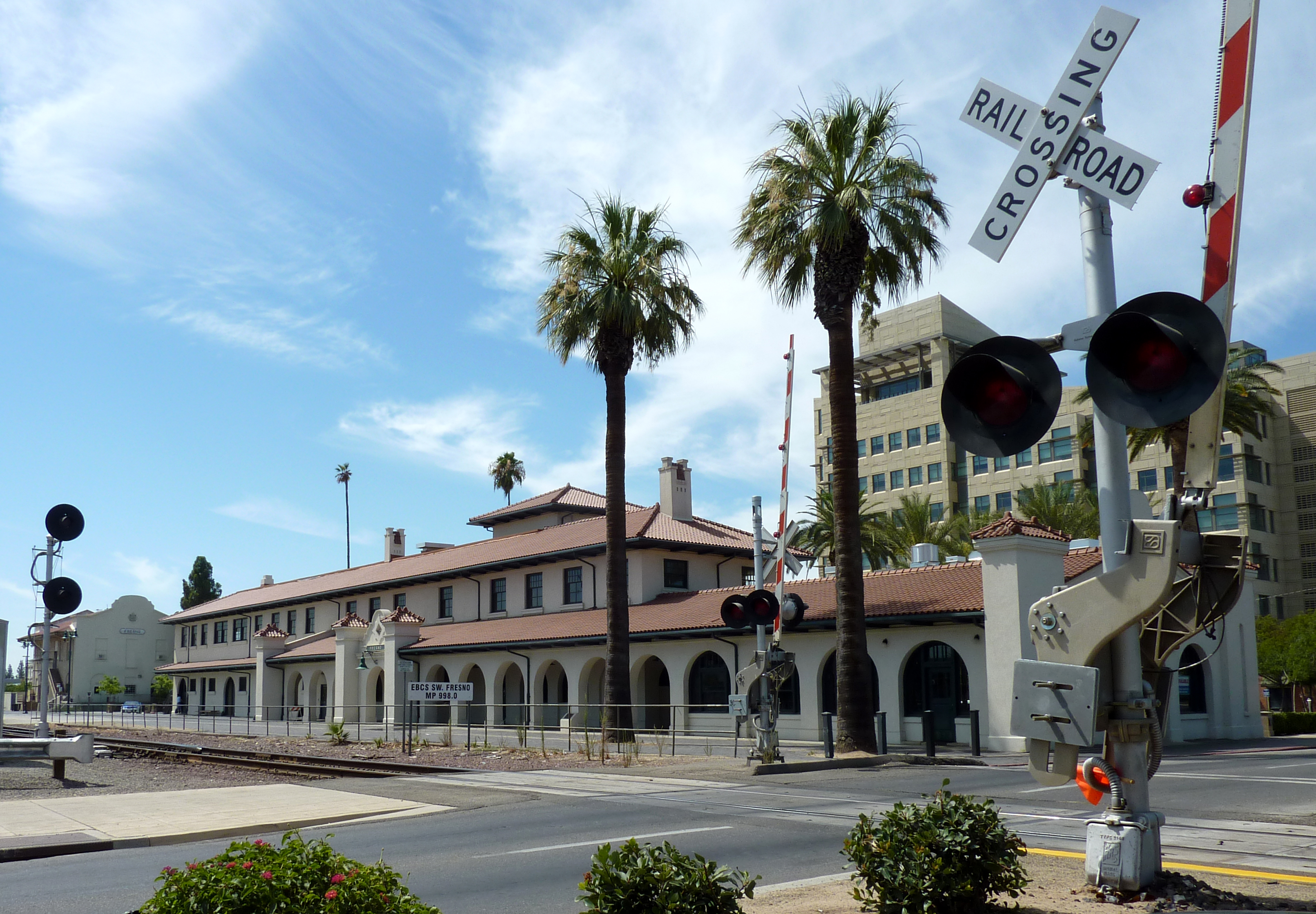 Santa Fe Passenger Depot, Fresno, California, USA.