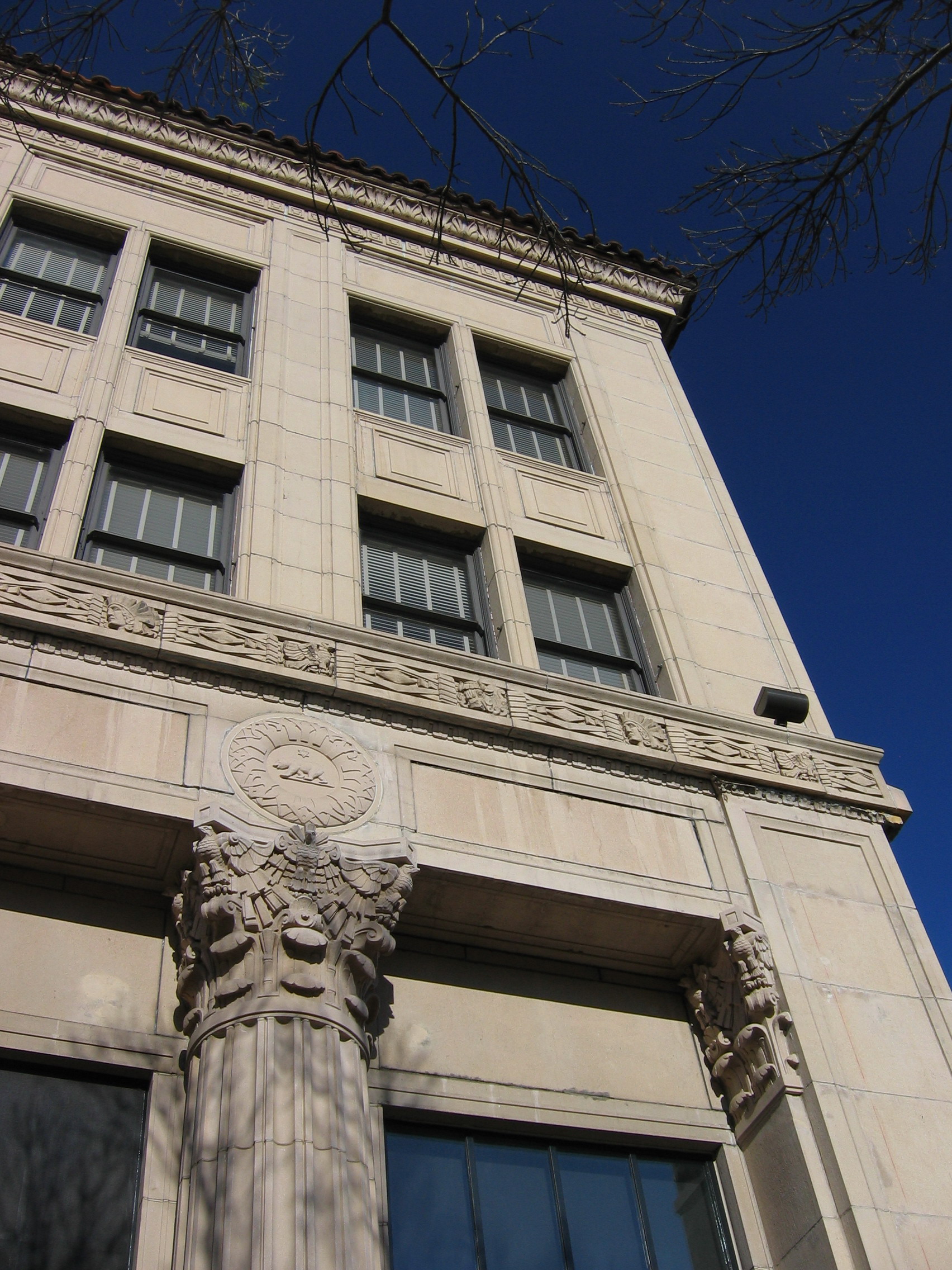 The facade of the w:Bank of Italy, Merced, which is listed on the w:National Register of Historic Places.
This building is on the corner of Main and Canal streets in Merced. The facade was either destroyed or covered for decades. I remember the building as some kind of department store. It's been restored and is used as a bank (as I think it originally was).






This is an image of a place or building that is listed on the National Register of Historic Places in the United States of America. Its reference number is 4001135 (Wikidata).