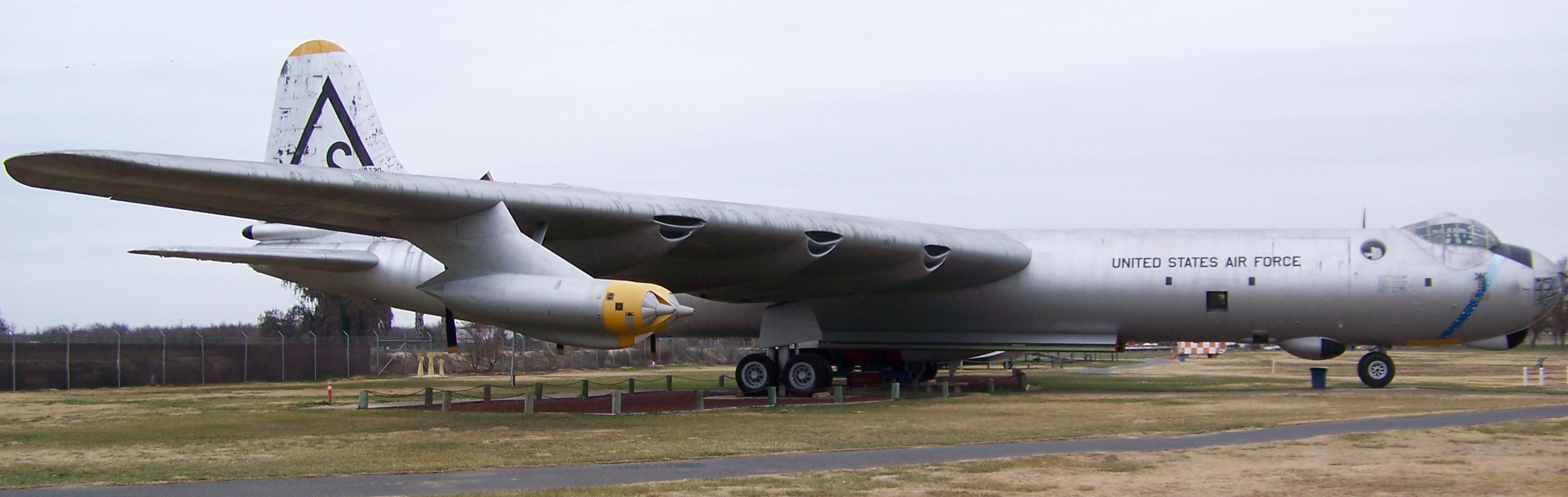 A Convair RB-36H Peacemaker on display at the Castle Air Museum in Atwater, California.