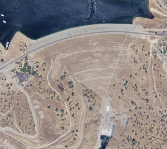 USGS image of the New Don Pedro Dam 1:9k