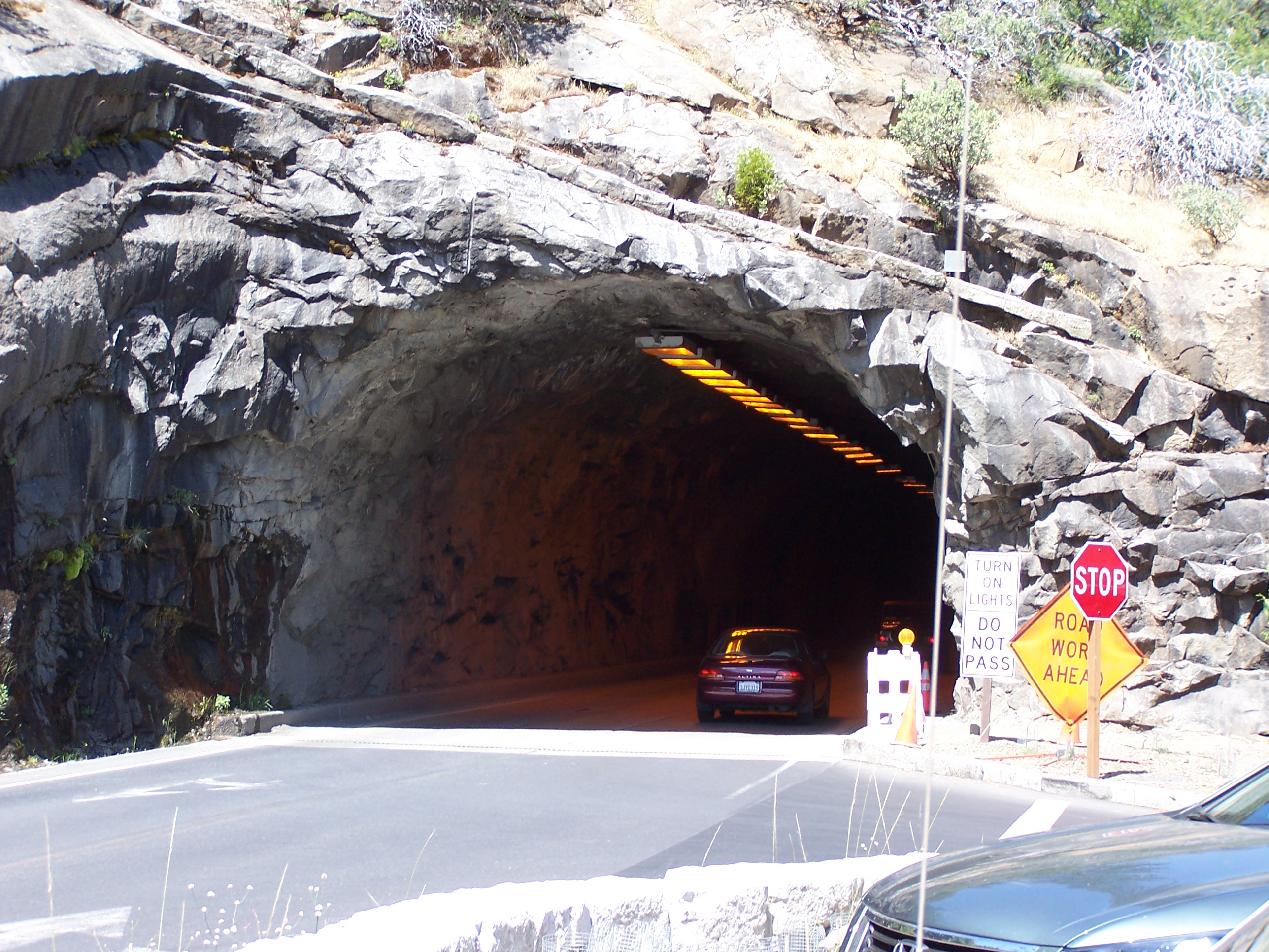 Photo of the east end of the Wawona Tunnel.