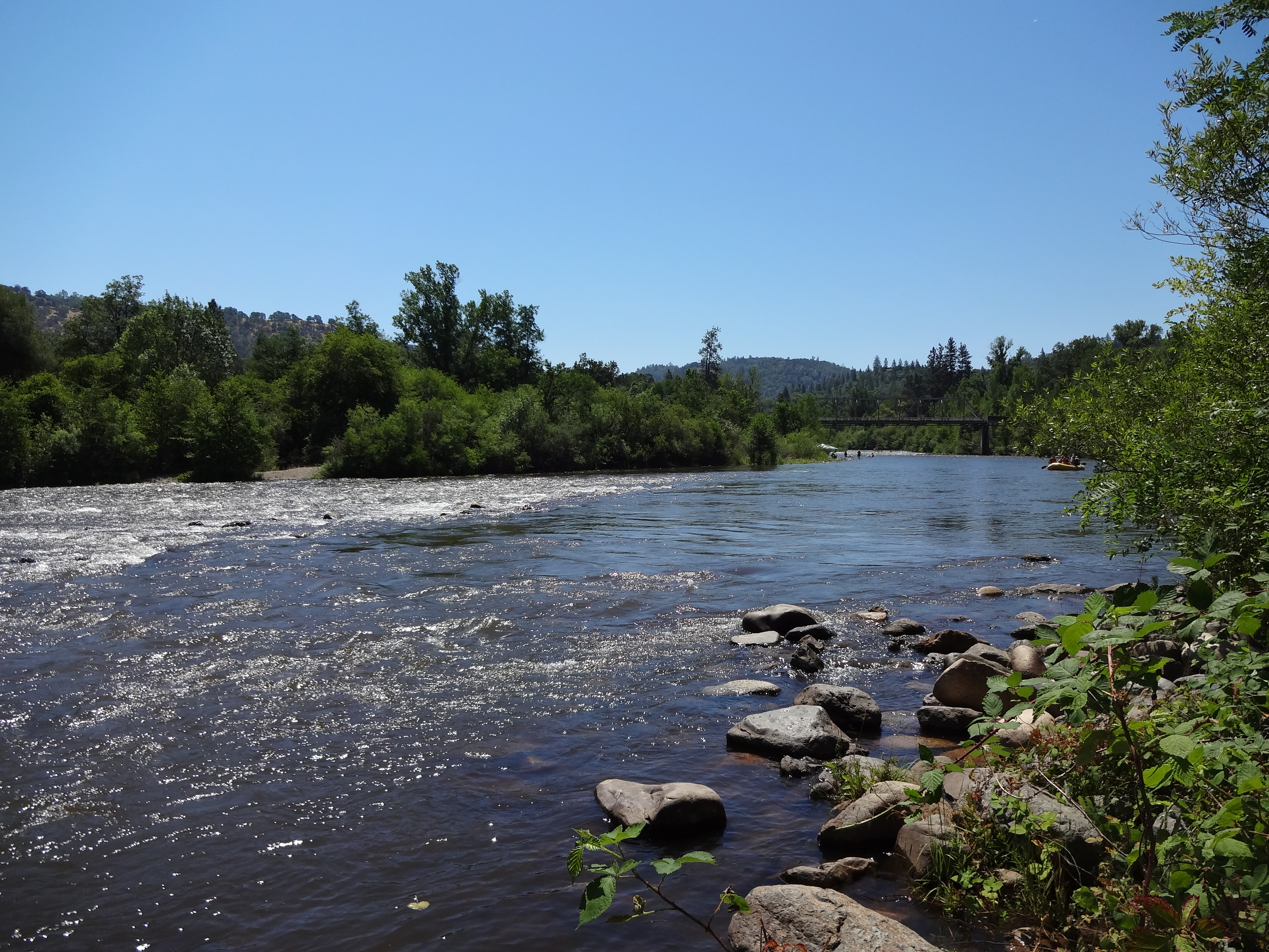 South Fork of the American River at Sutter's Mill, Coloma, California, looking upriver