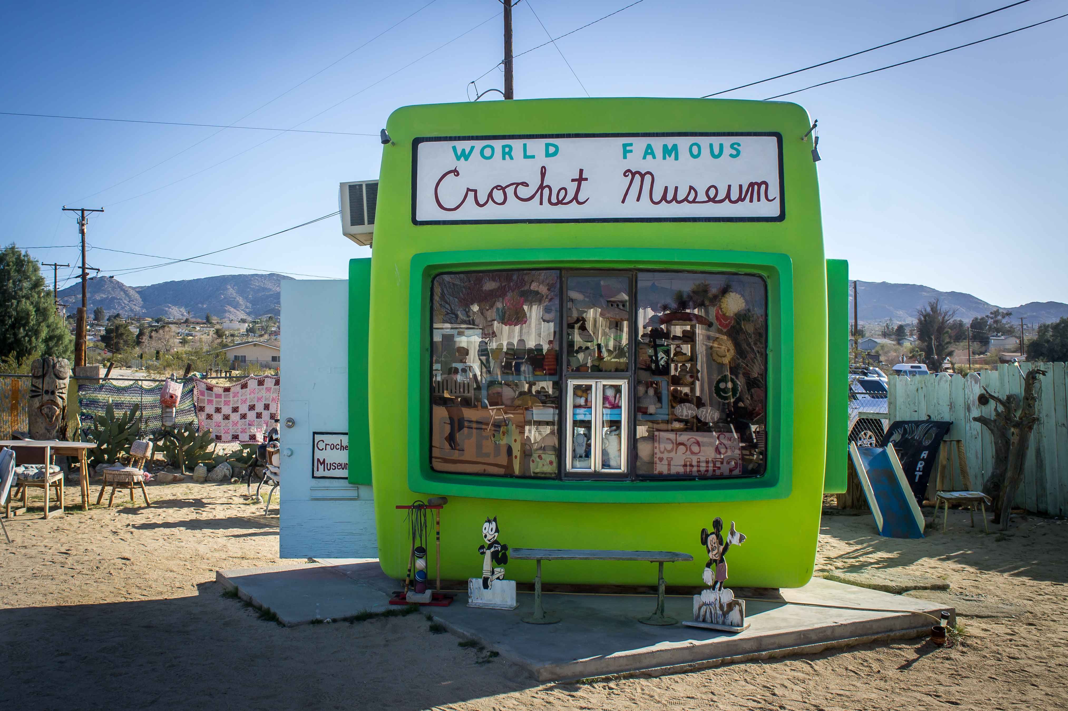Shari Elf's World Famous Crochet Museum, Joshua Tree, California
