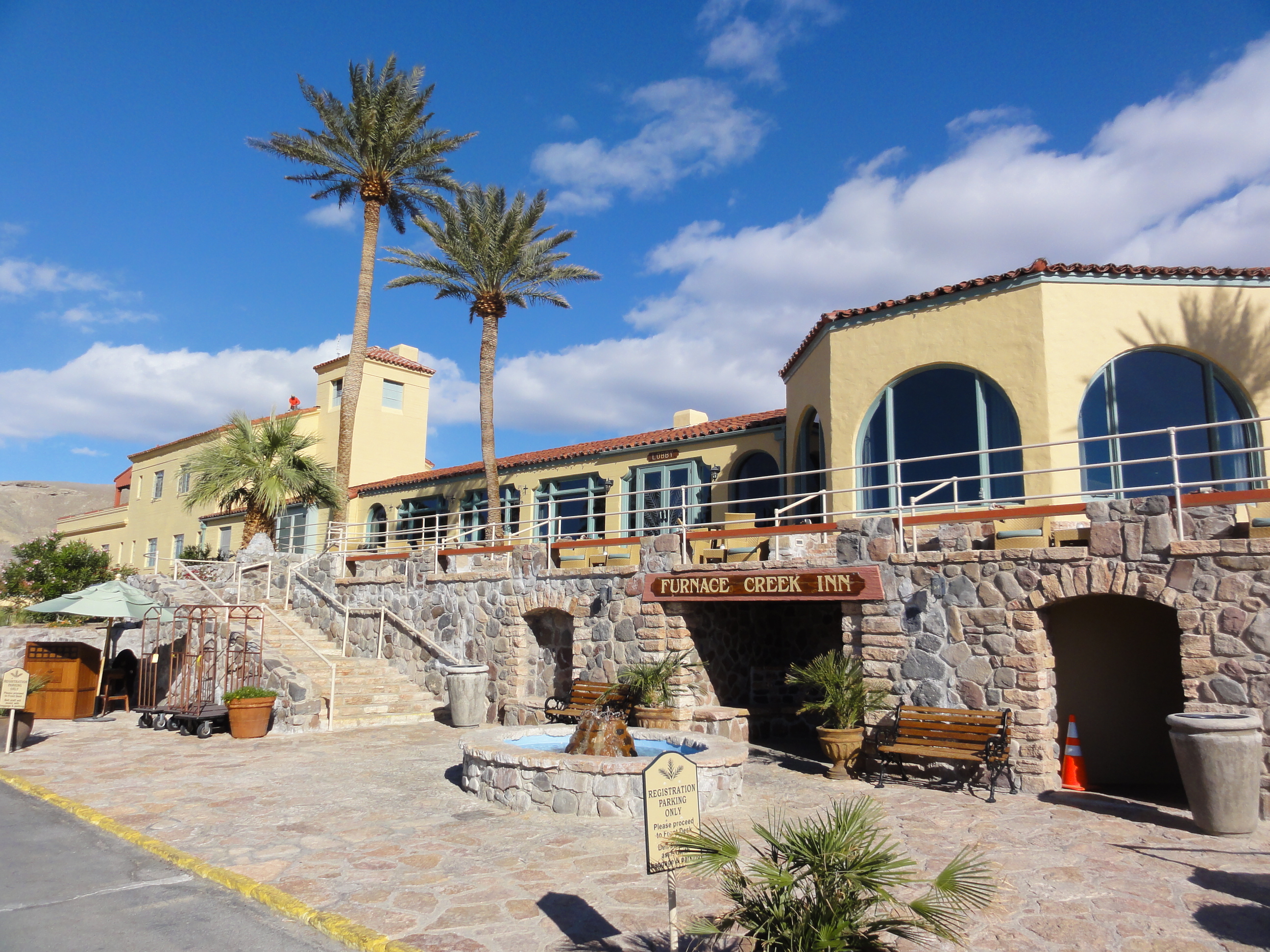 The Furnace Creek Inn and Ranch Resort is a privately owned luxury resort in California's Death Valley National Park operated by Xanterra.