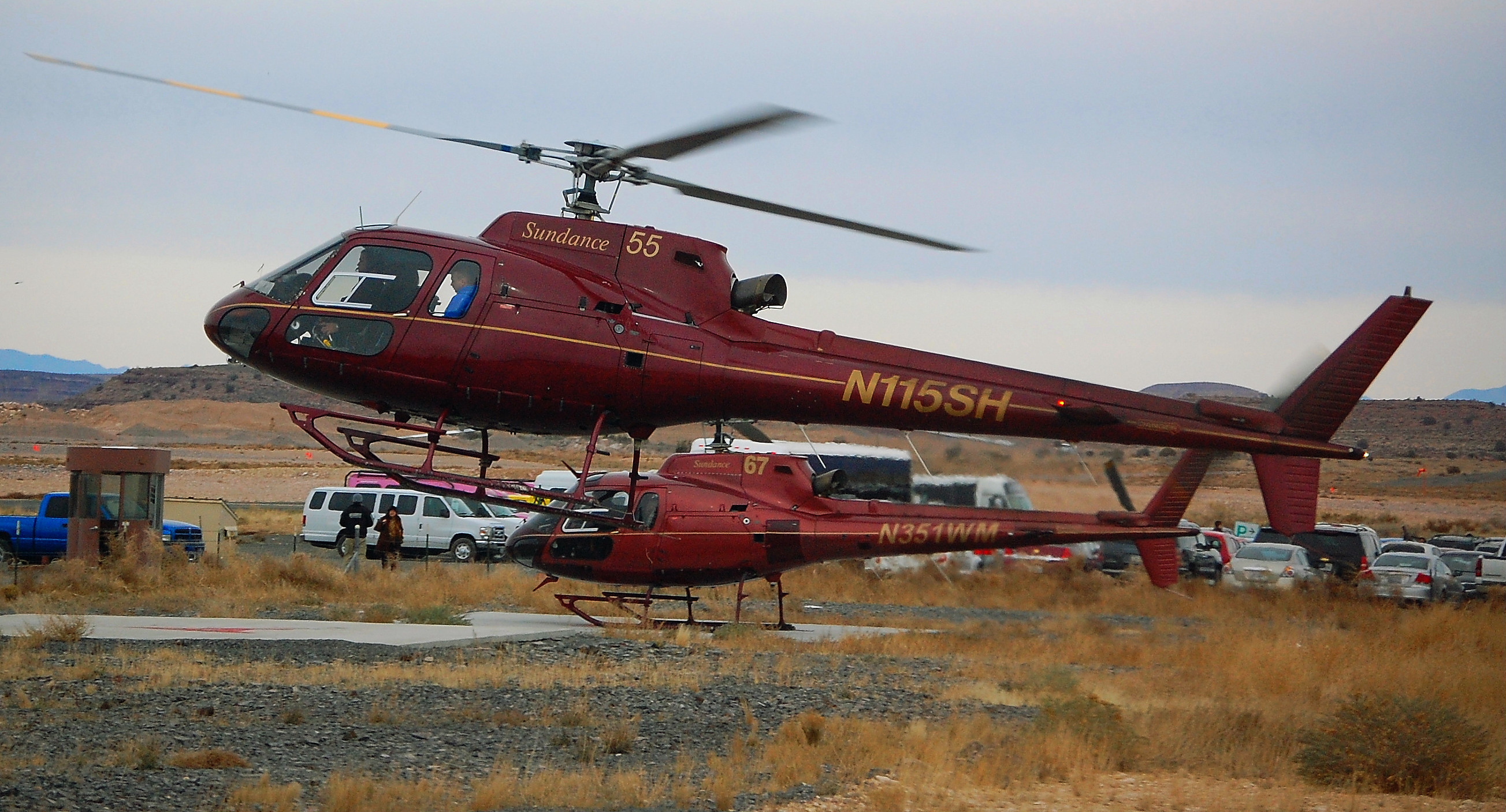 Helicopter West Rim of the Grand Canyon, Peach Springs, Arizona.