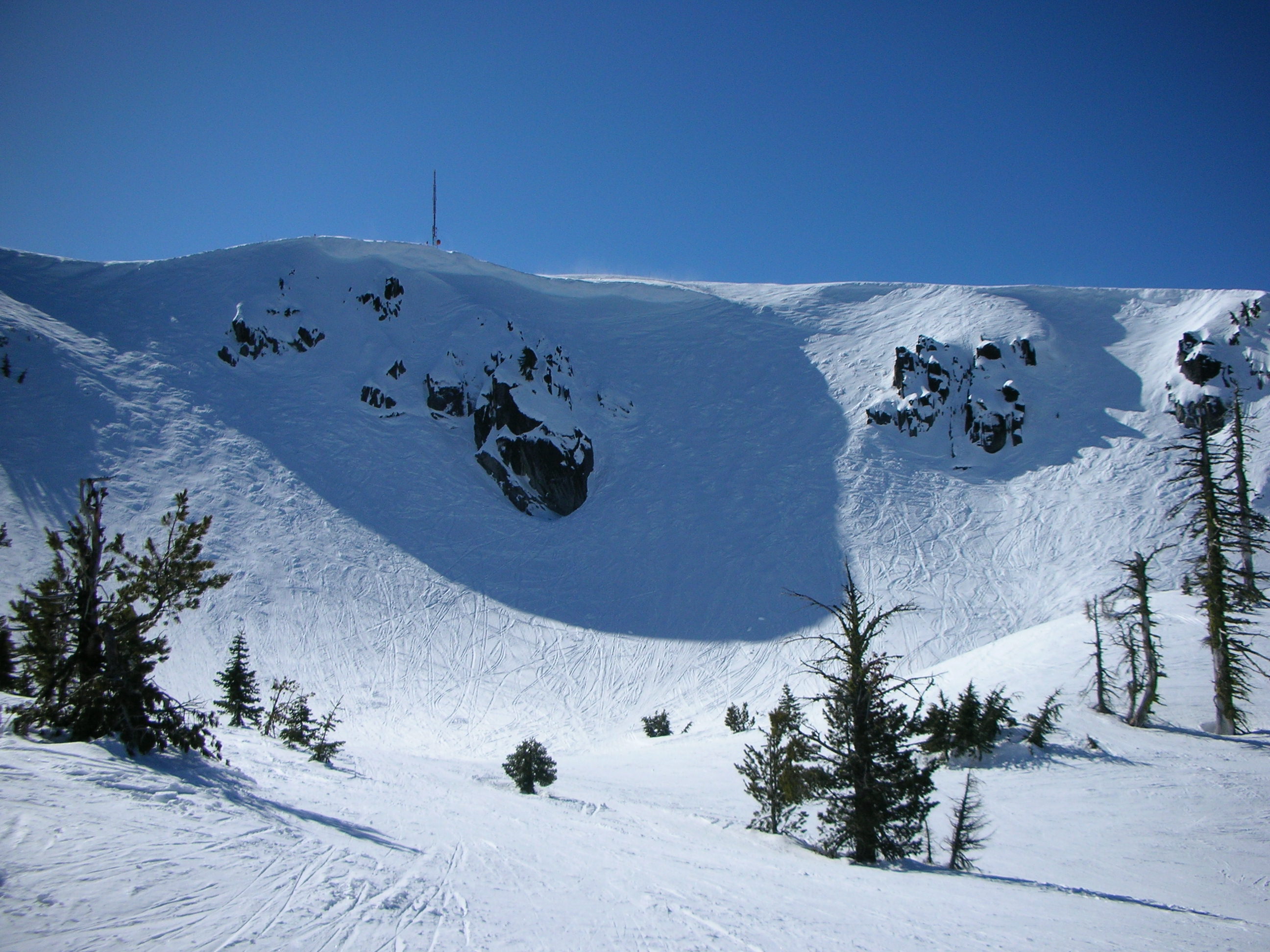 Mount Ashland's glacial cirque "The Bowl," as taken by Devin Soltis of Medford, Oregon