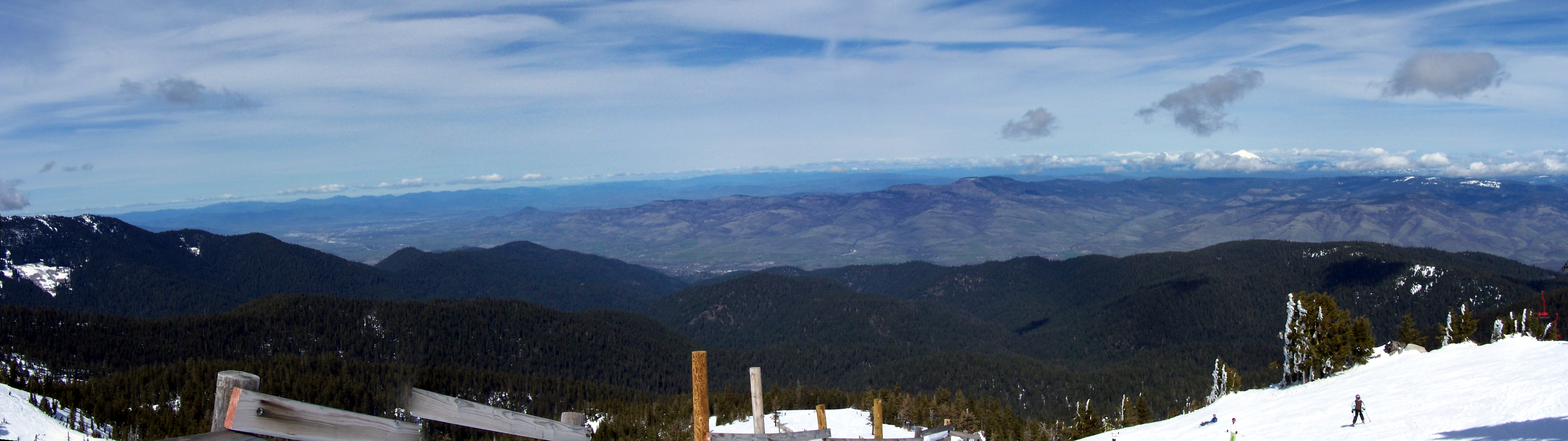 Looking north from near the summit of Mount Ashland