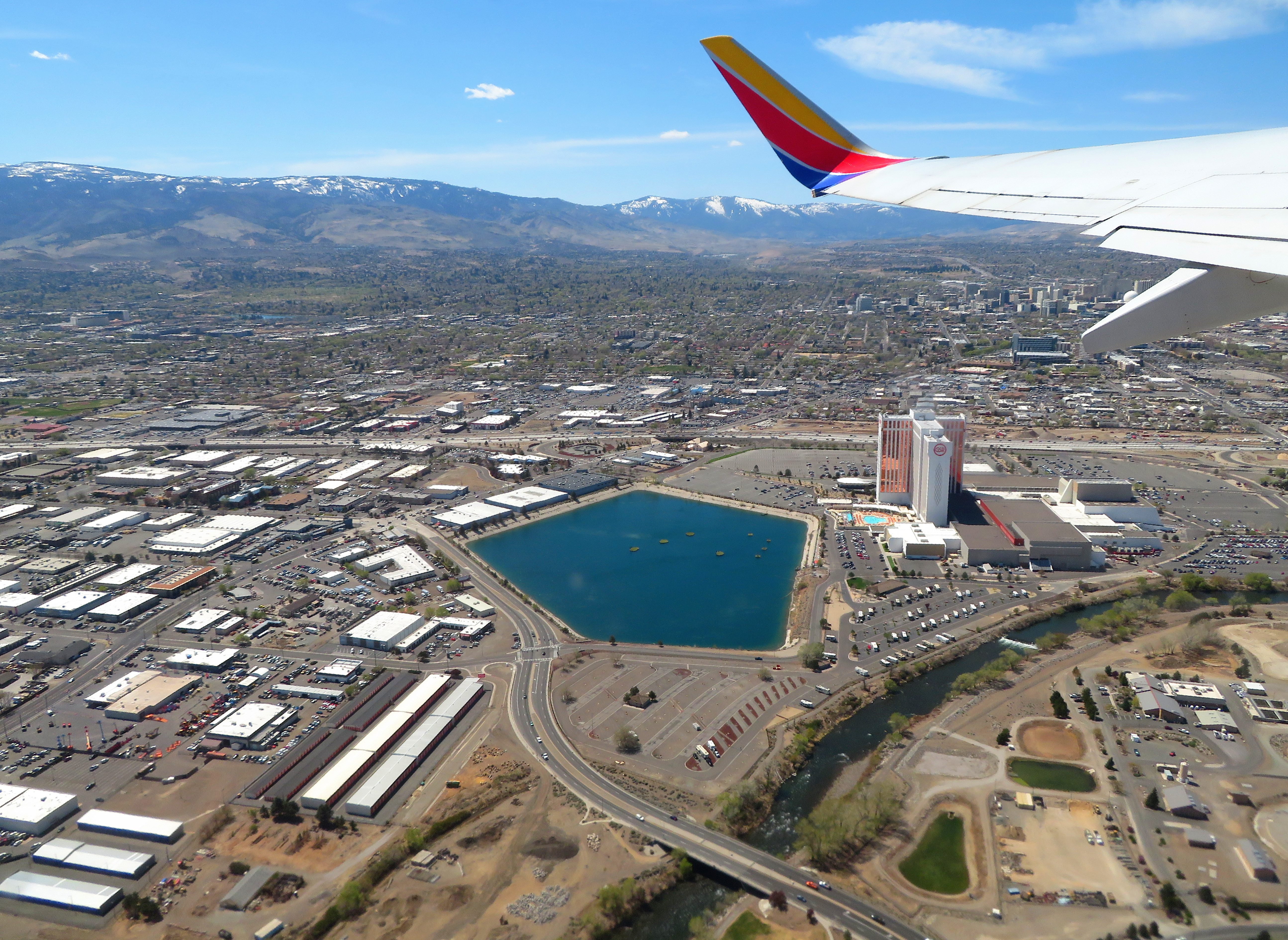 Truckee River and Grand Sierra Resort, Reno, Nevada