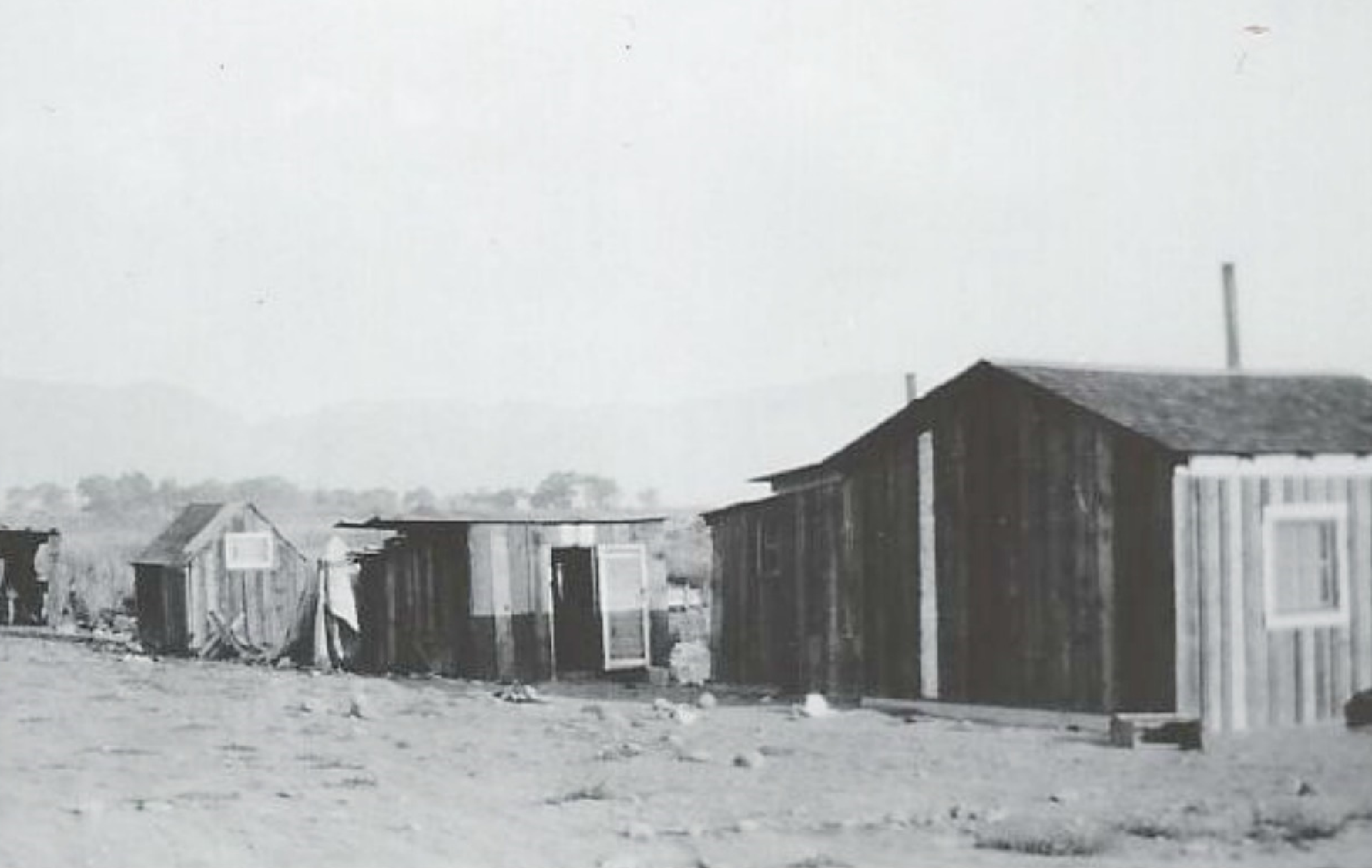 The photo above from the RSIC Archives and Records Department shows the typical homes on the Reno-Sparks Indian Colony in the 1900s.