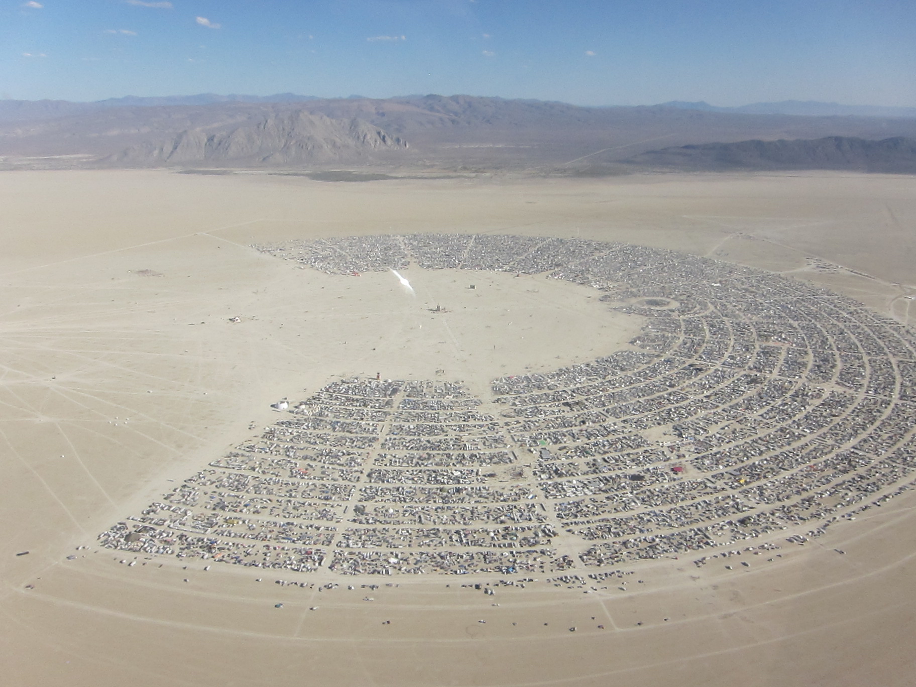 Burning Man aerial, 2010