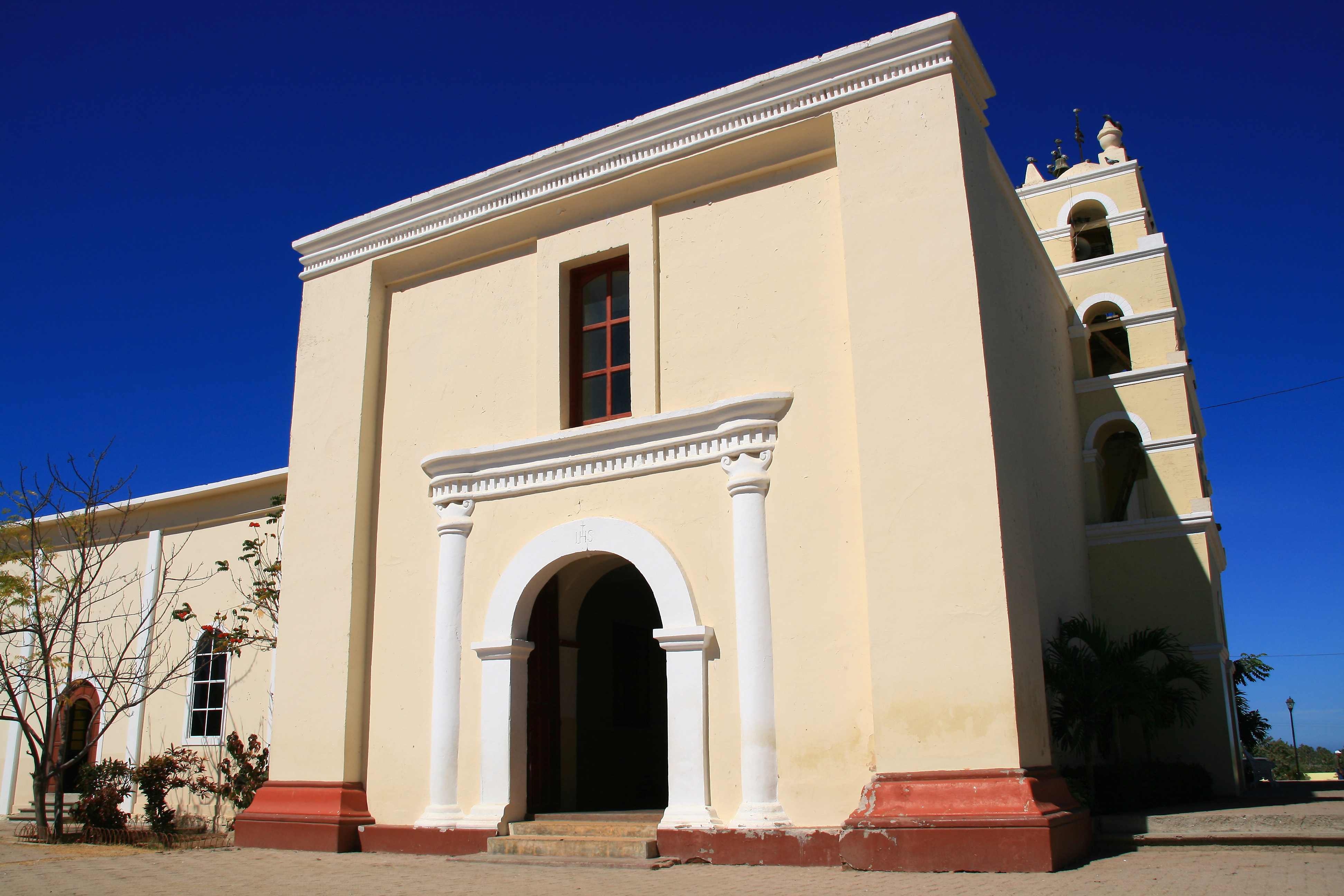 The simple yet elegant church in Todos Santos.