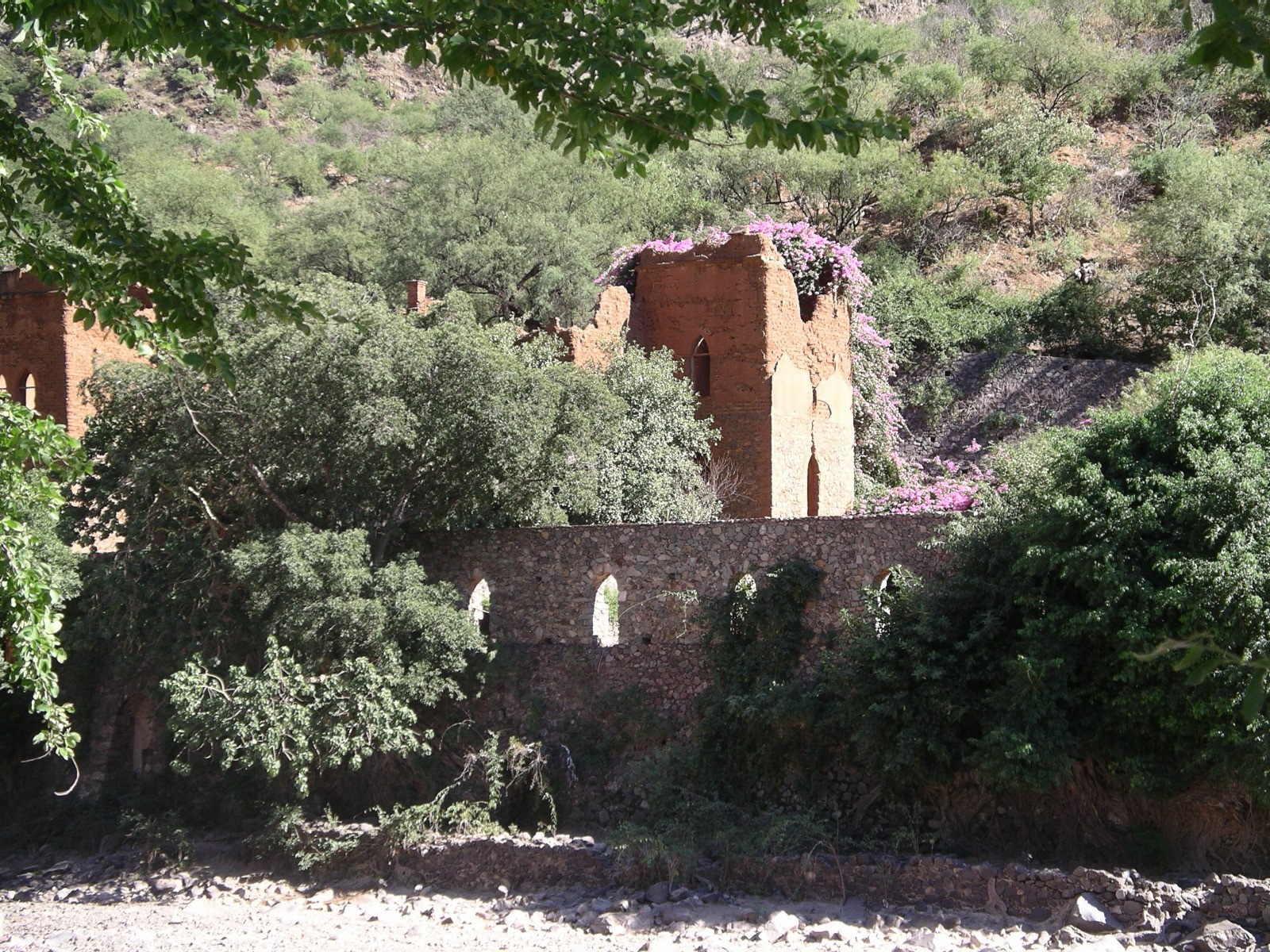 The ruins of the Hacienda San Miguel in Batopilas, Chihuahua.