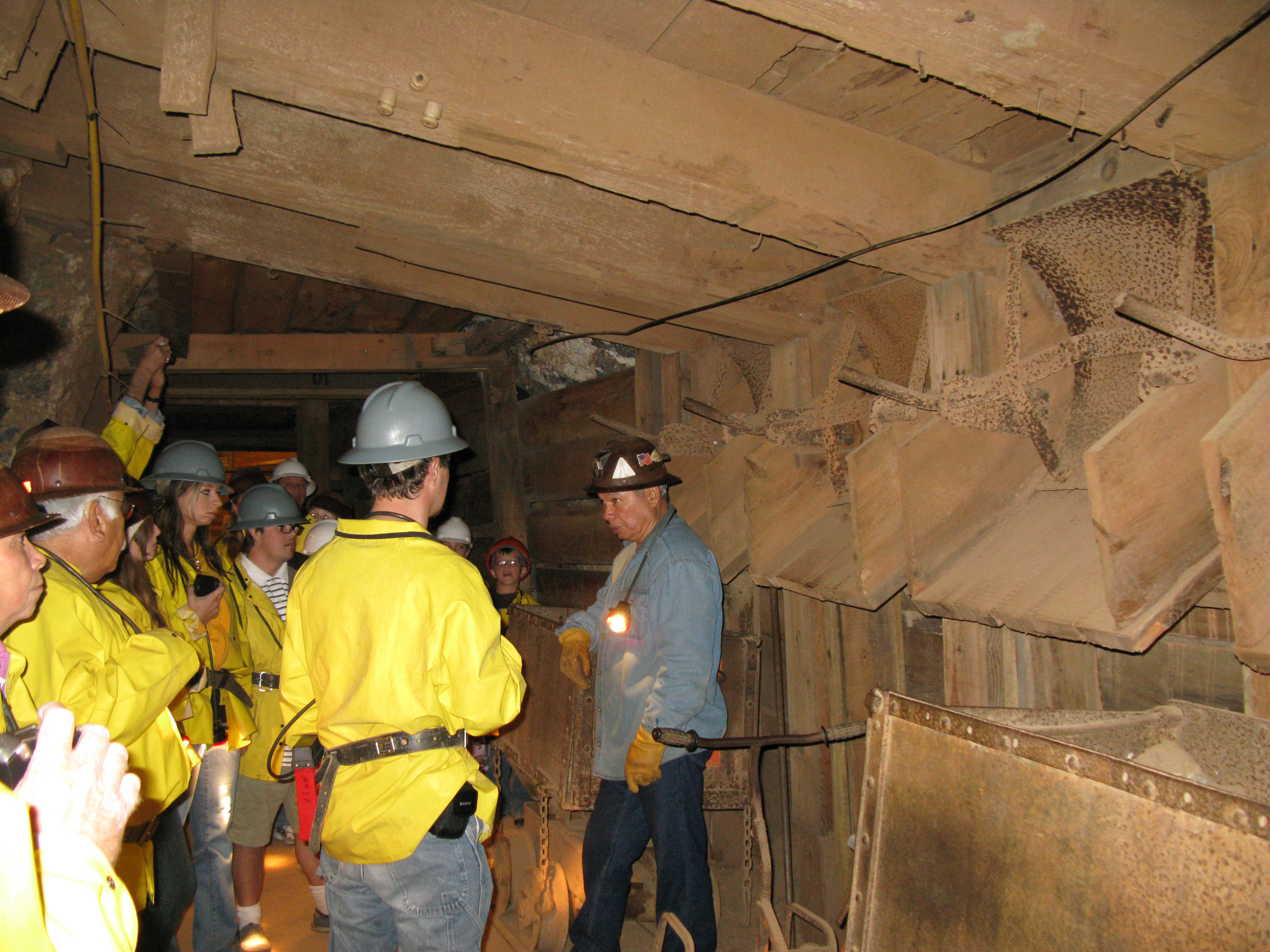 Tour inside the Copper Queen Mine, Bisbee, Arizona.