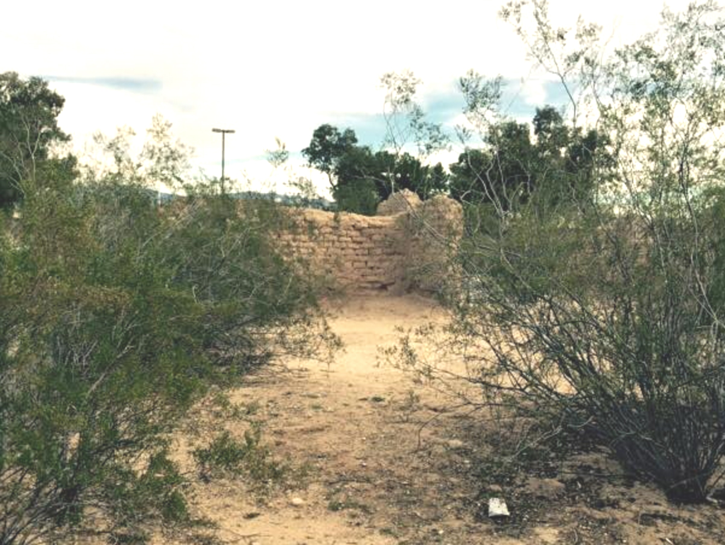 The adobe ruins of one of two soldier barracks built in 1878. The ruins are located in Fort Lowell Park at 2900 N Craycroft Rd. in Tucson, Az. The park was listed in the National Register of Historic Places in 1978.





This is an image of a place or building that is listed on the National Register of Historic Places in the United States of America. Its reference number is 78003358 (Wikidata).