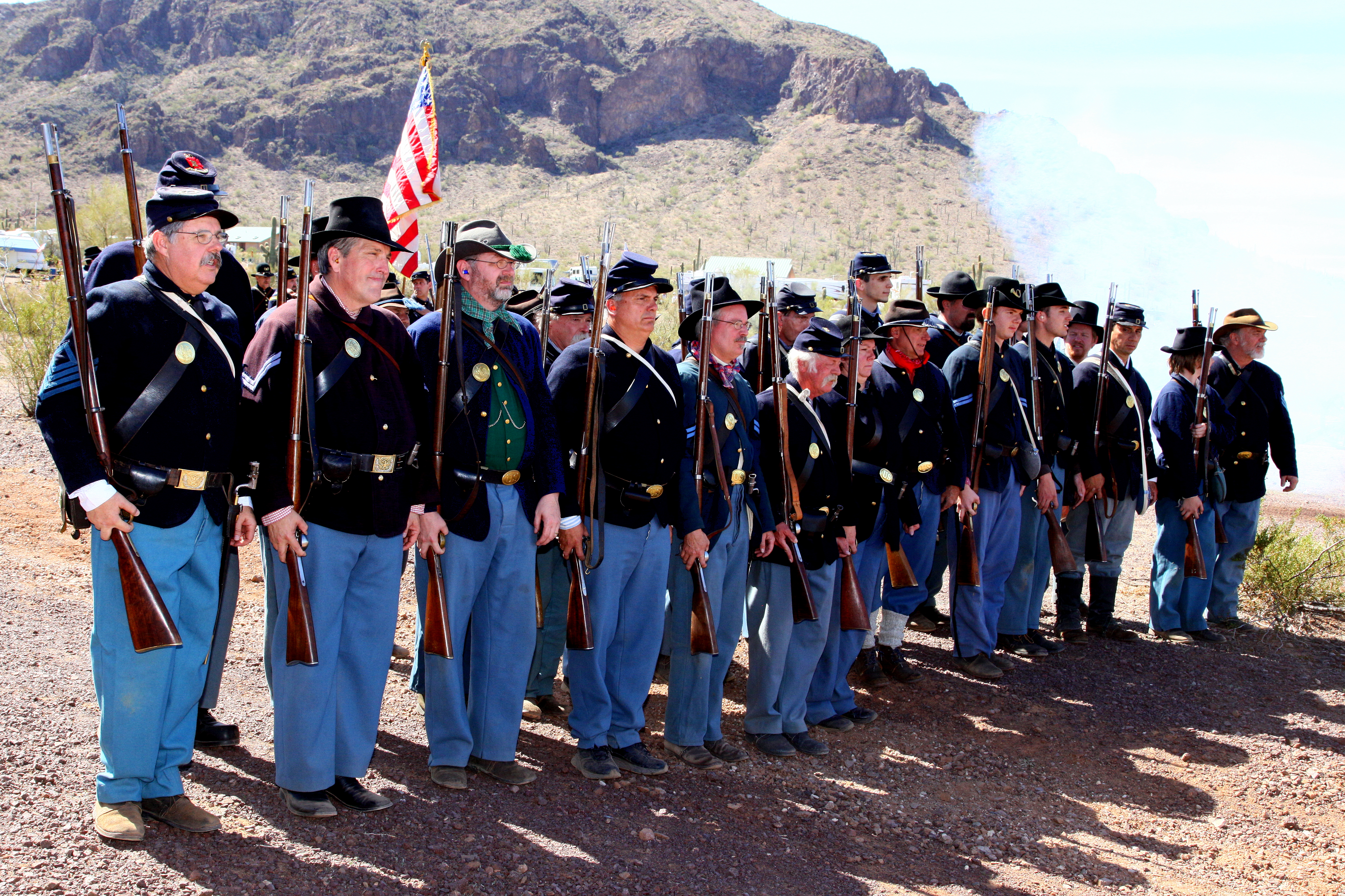 At the annual Civil War Re-enactment at Picacho Peak State Park, north of Tucson.
