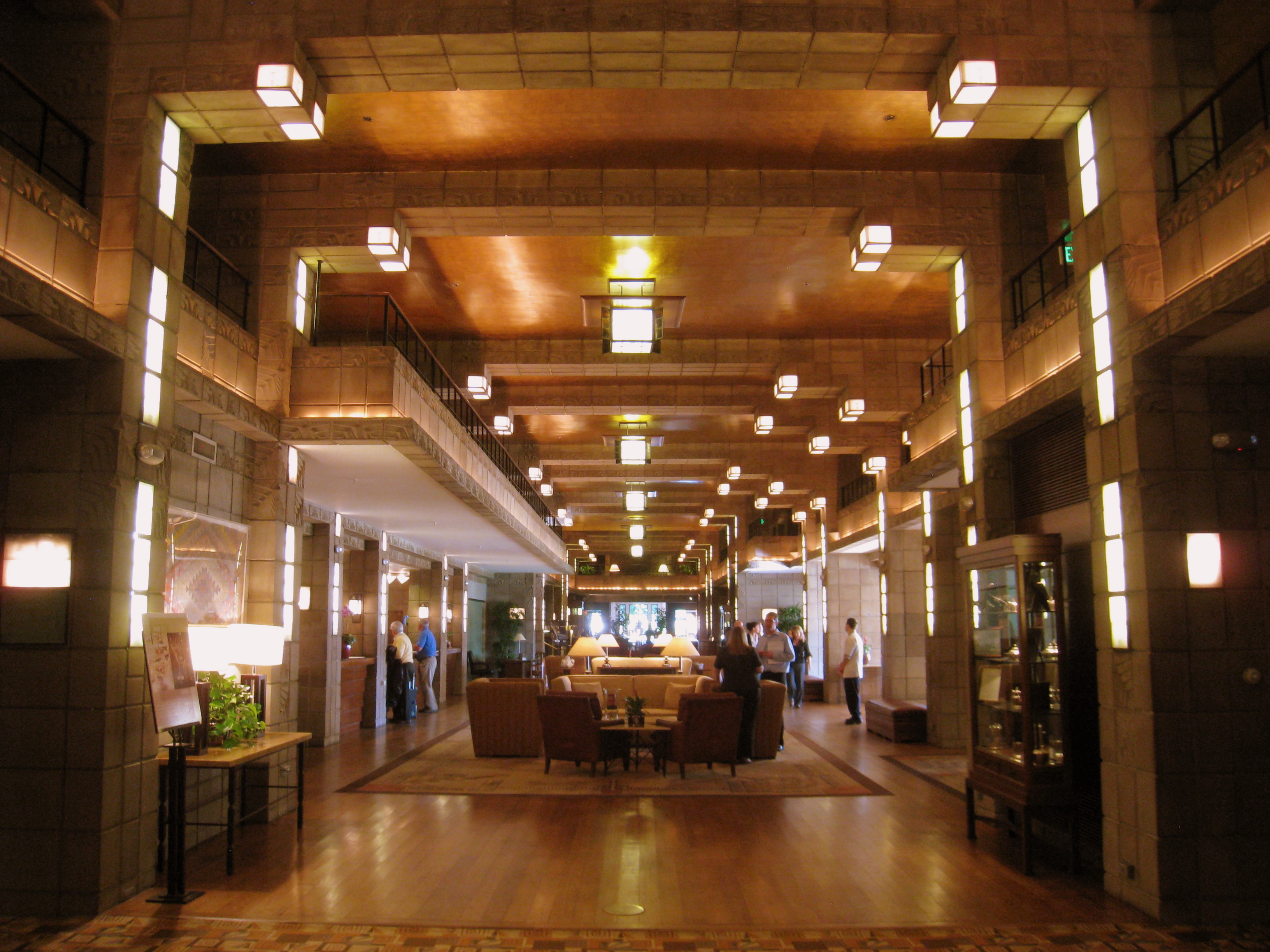 Interior - Arizona Biltmore Hotel, Phoenix, Arizona, USA. Architect Albert Chase McArthur (1881–1951), with consulting work by Frank Lloyd Wright (1867–1959).