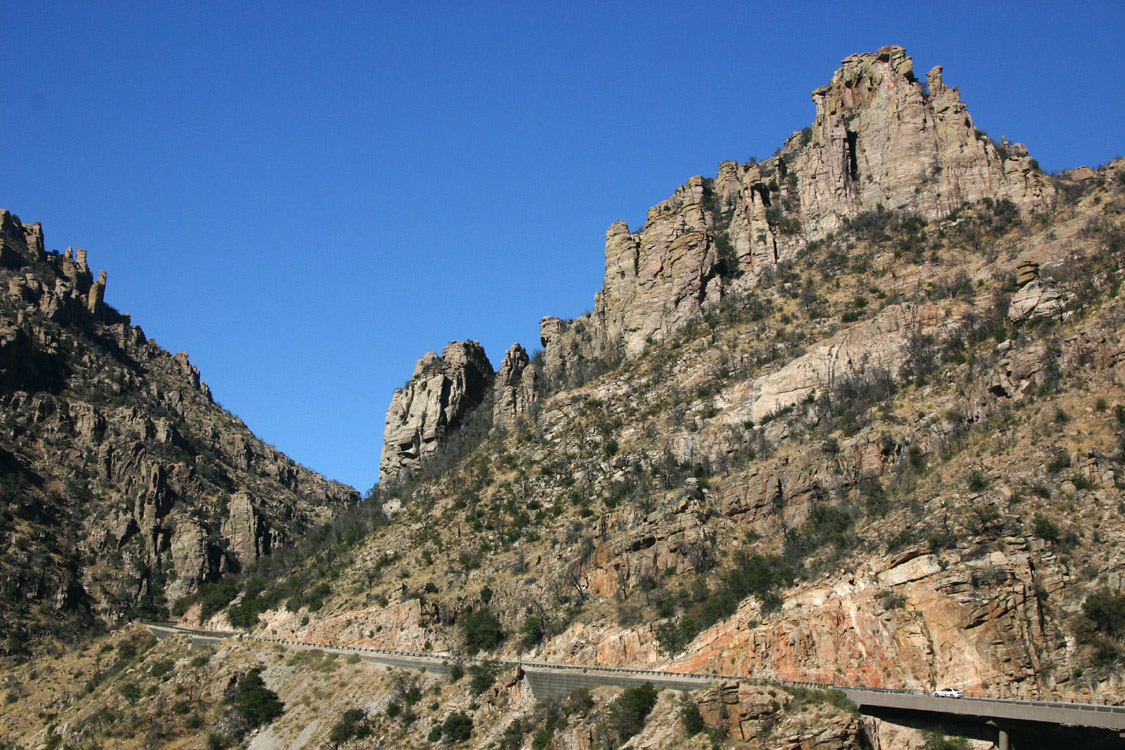 View of the Catalina Highway on the way to Summerhaven from Tucson, Arizona.