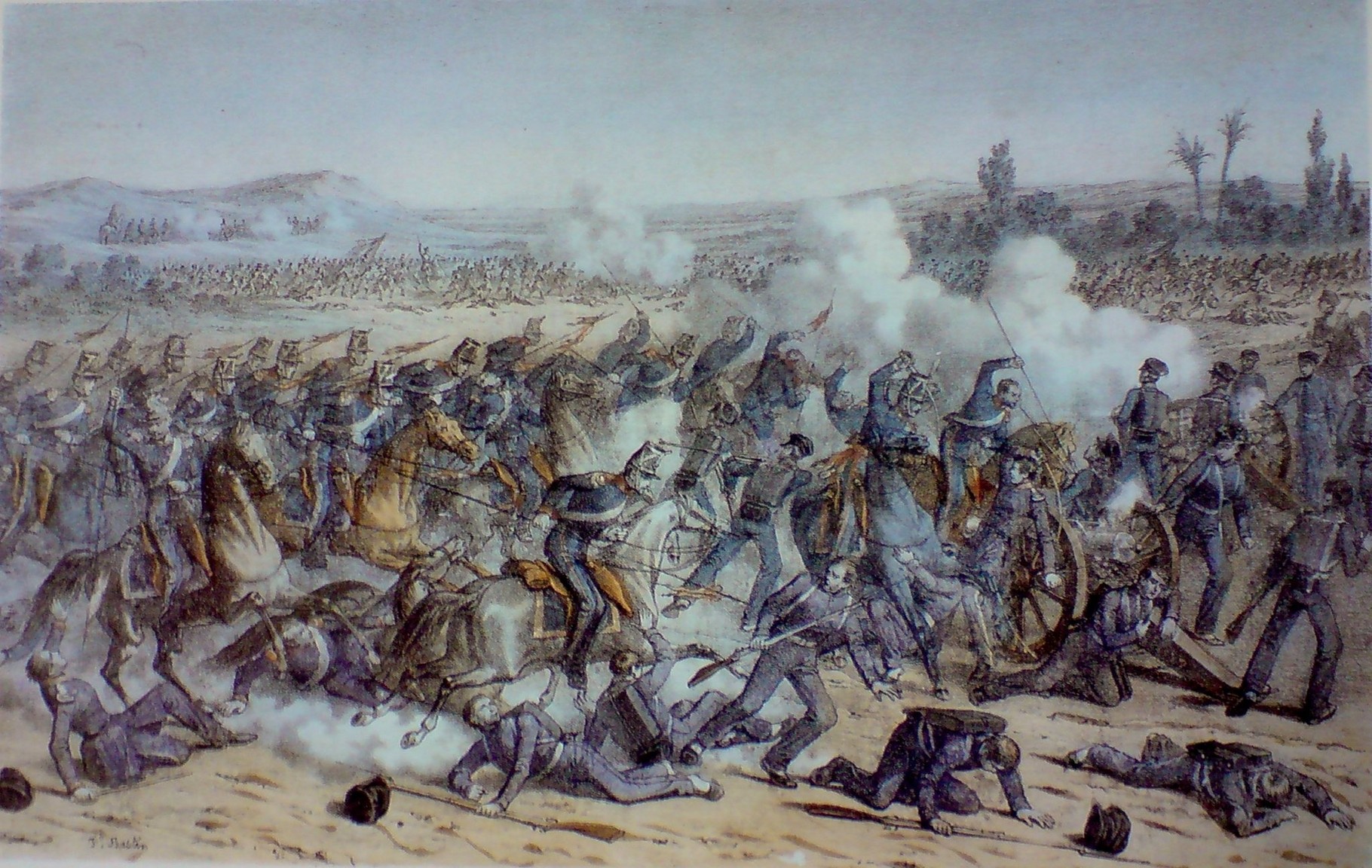 "Batalla de Sacramento-Terrible carga de los lanceros mexicanos contra el Ejercito estadounidense el 28 de febrero de 1847"