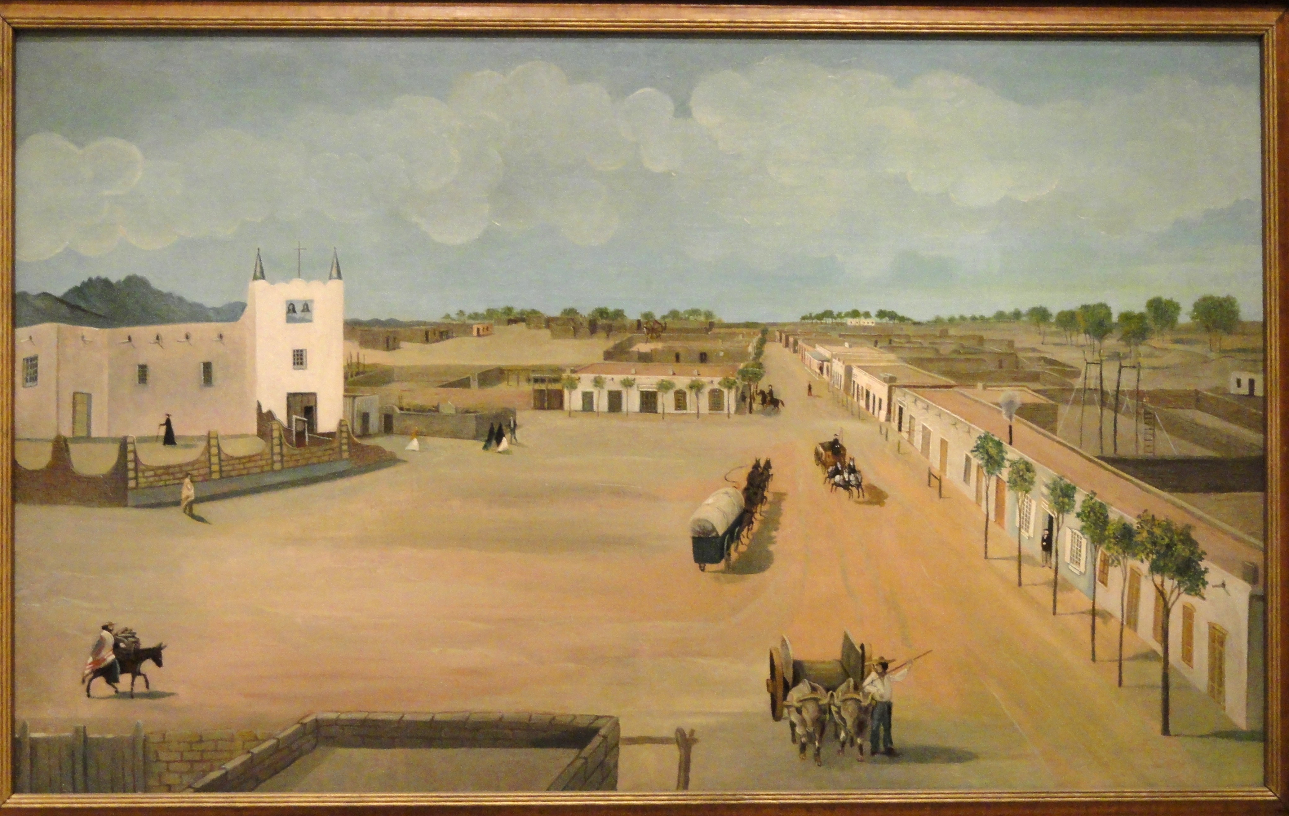 Old Mesilla Place, circa 1885-1886, by Leon Trousset - SAAM - DSC00859.JPG