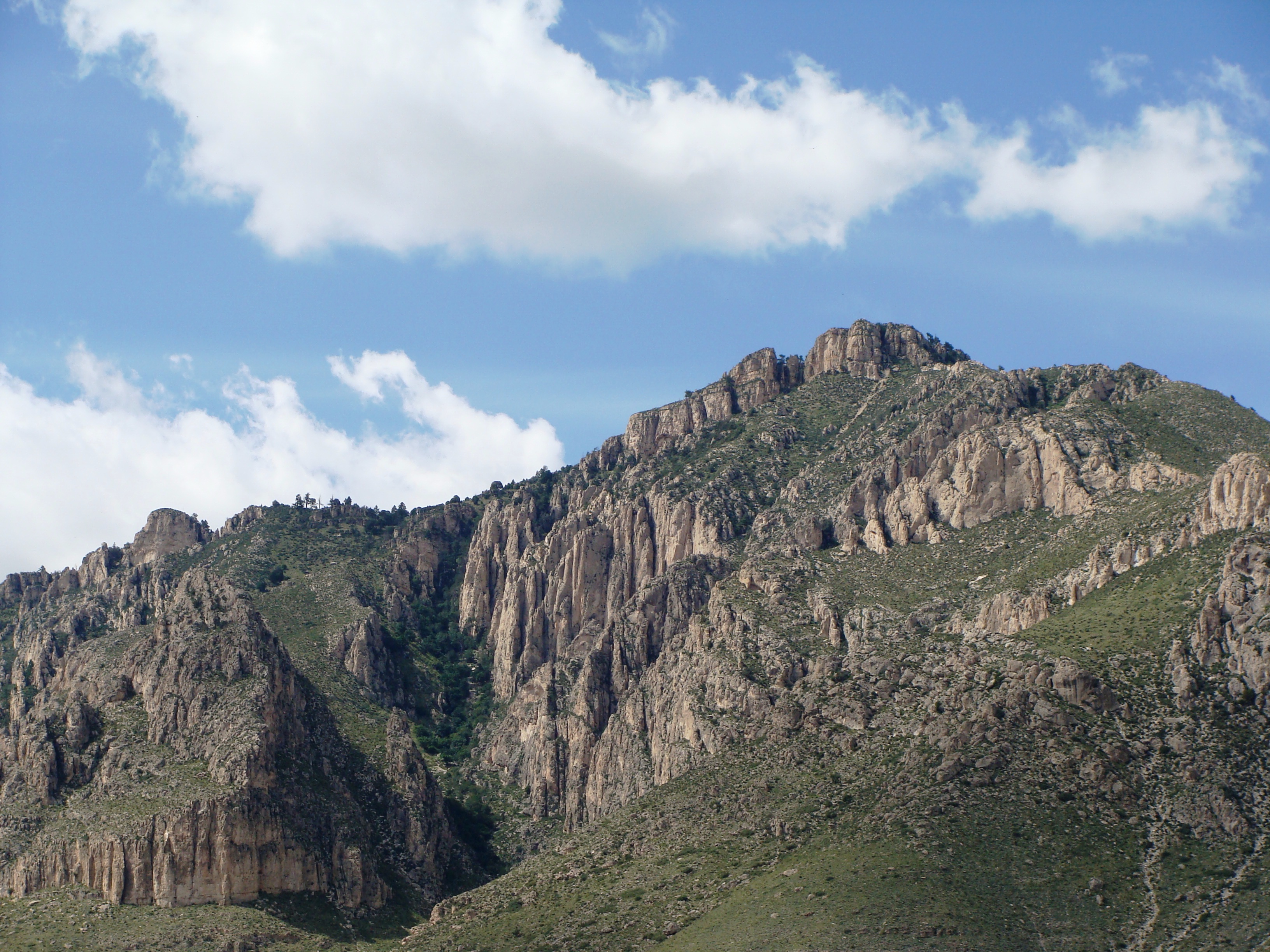 Hunter Peak in Guadalupe Mountains National Park, TX.