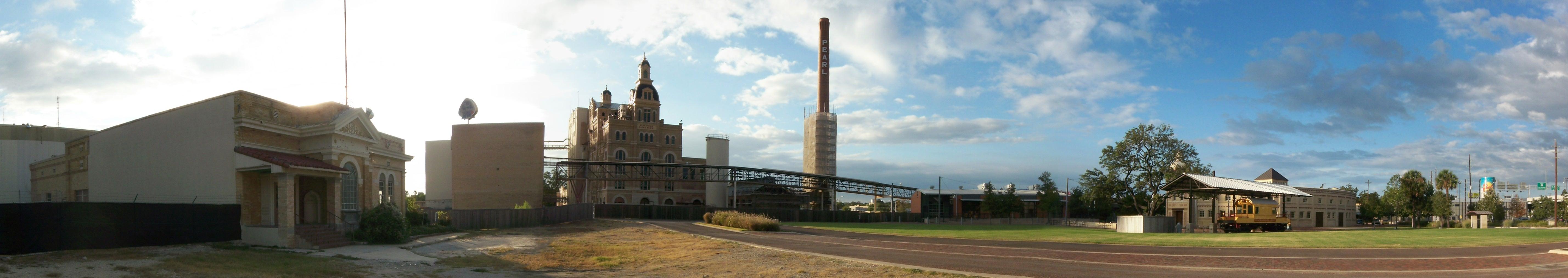 Panoramic photo of the Pearl Brewery in October 2008.