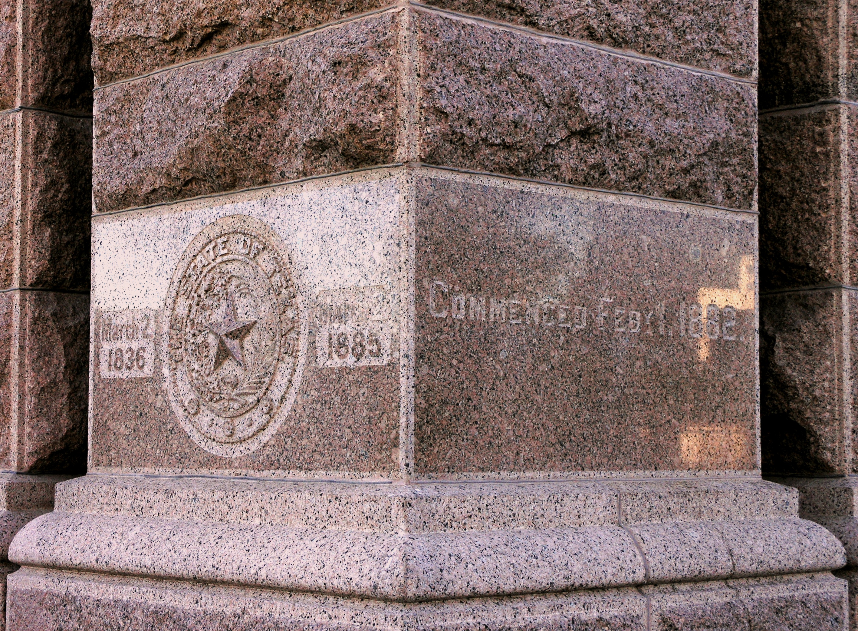 Cornerstone of the Texas State Capitol
