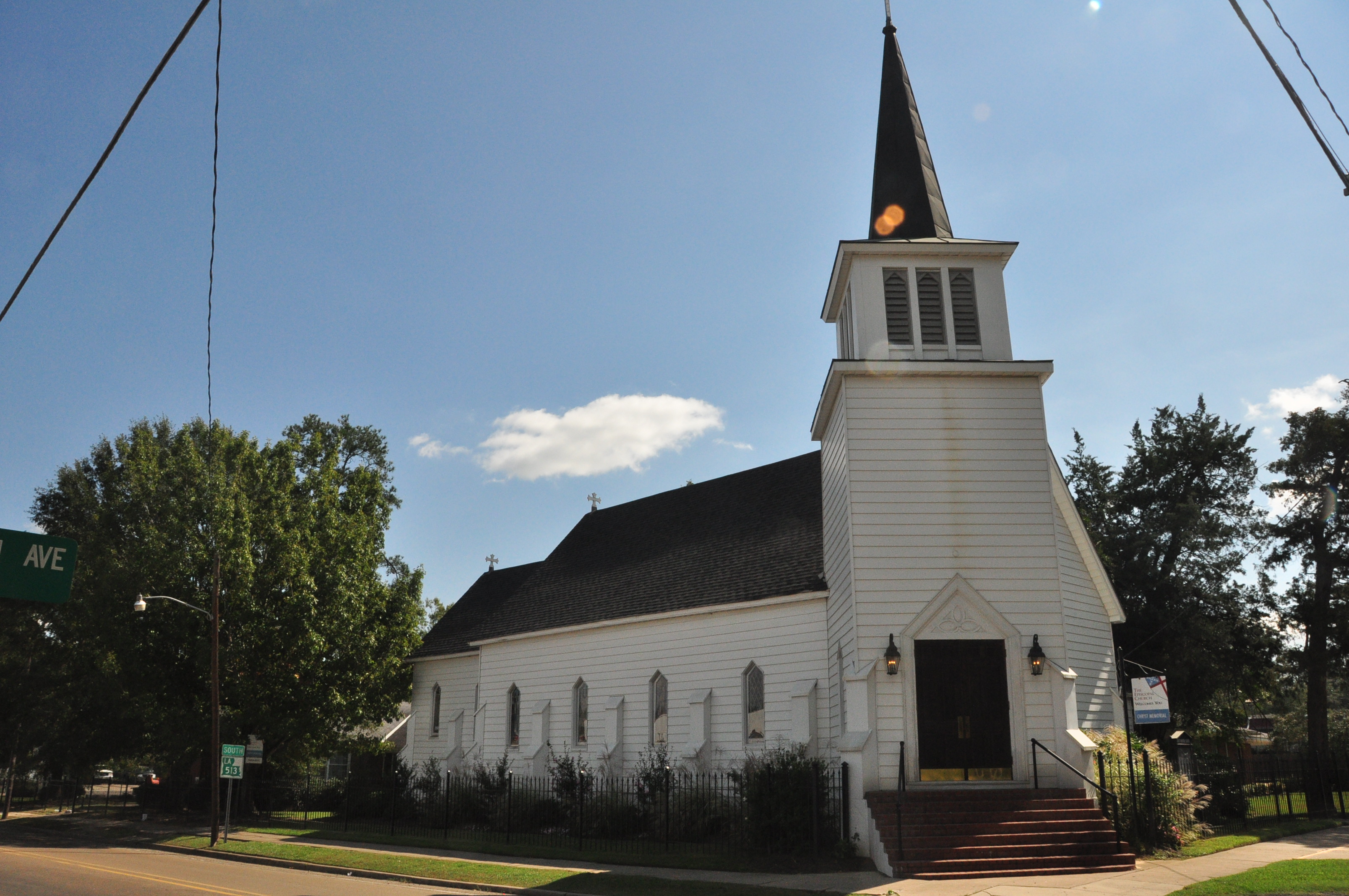 Christ Memorial Episcopal Church, 401 Washington, Ave, Mansfield, Louisiana was used as hospital for wounded soldiers during the Battle of Mansfield.
