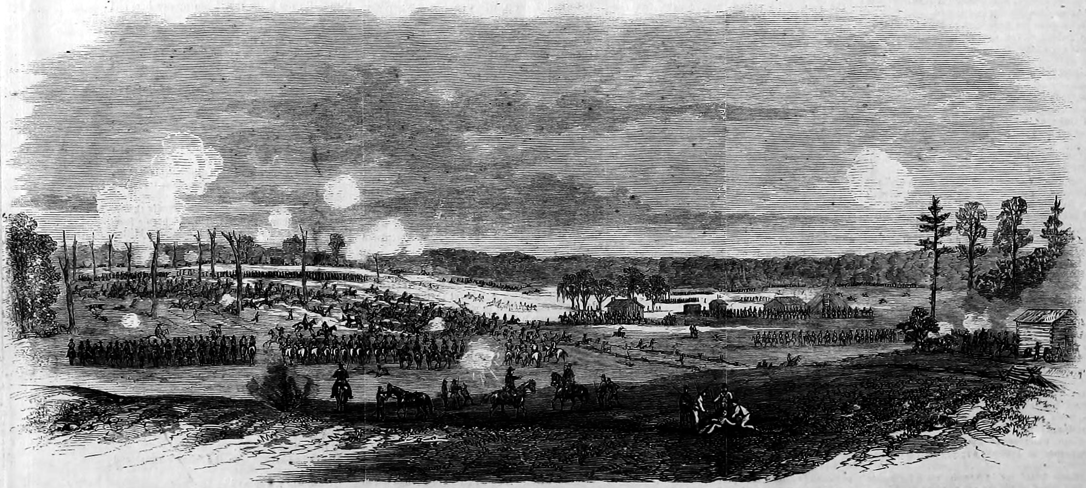 Illustration for Vol 18. of Frank Leslie's Illustrated Newspaper
The Battle of Mansfield, Louisiana. The War in Louisiana- Battle of Mansfield, between Gen. Banks and General Dick Taylor, April 8, 1864


The Battle of Mansfield, also known as the Battle of Sabine Crossroads, occurred on April 8, 1864, in DeSoto Parish, Louisiana.