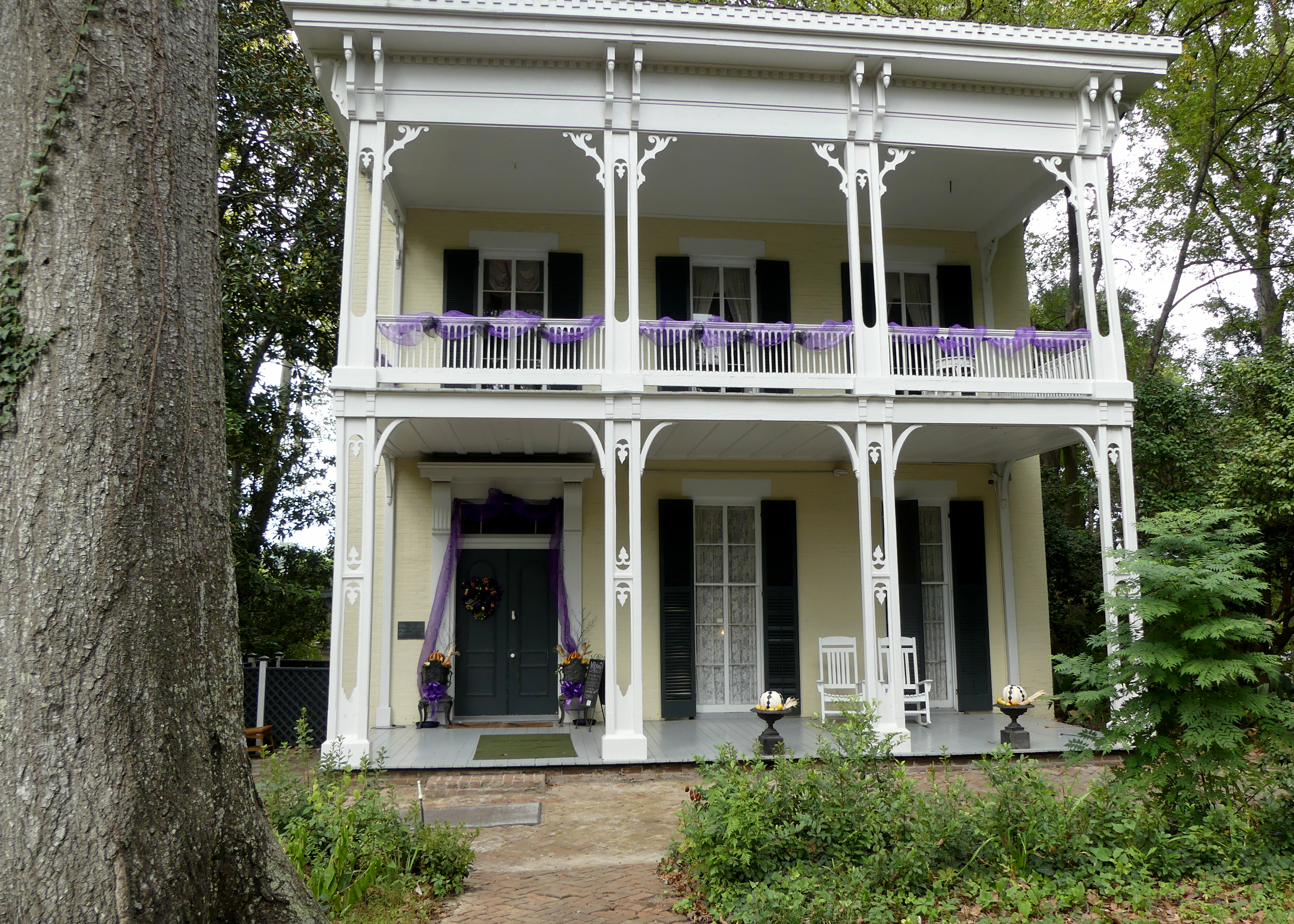 McRaven House with Halloween decorations