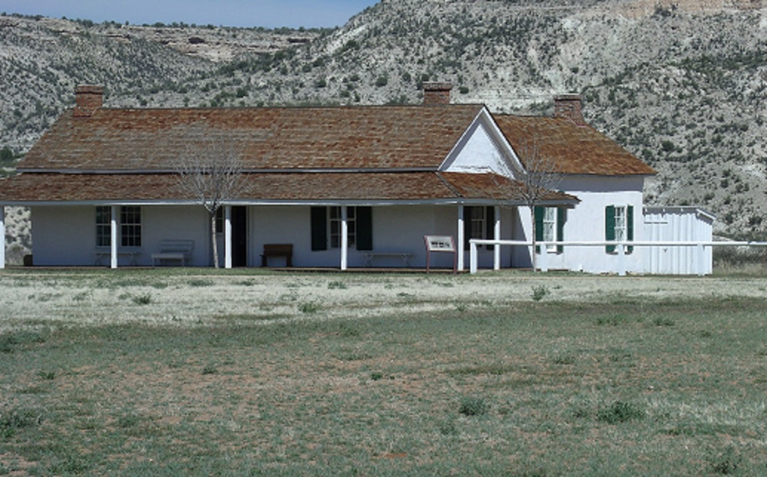 The historic Bachelor Officers’ Quarters in Fort Verde was built in 1871 and is in the grounds of the Fort Verde Museum located at 125 E. Hollamon St. in Camp Verde, Arizona. It is listed in the National Register of Historic Places, reference #71000120.