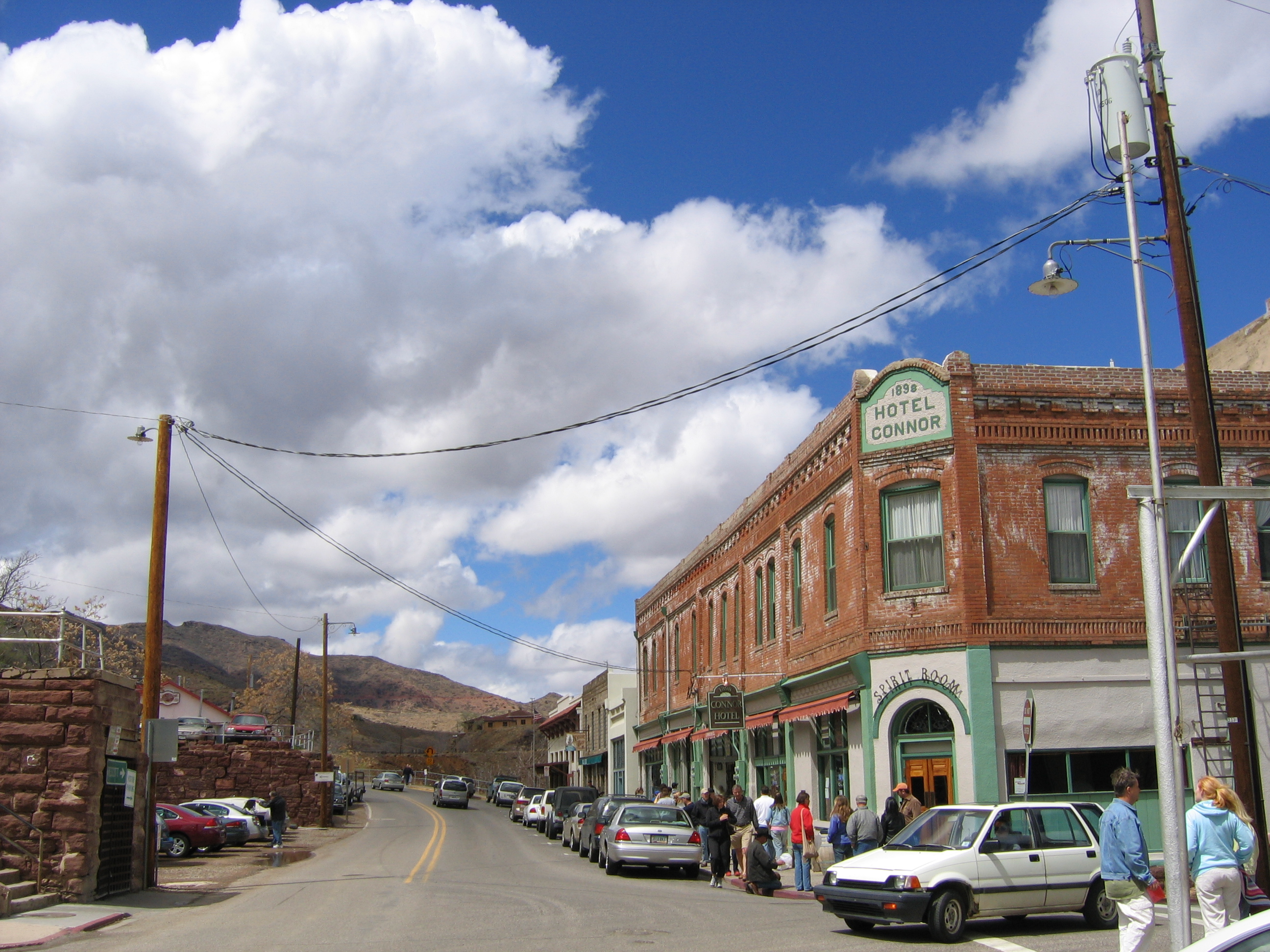'Downtown' Jerome with hotel,  Arizona.