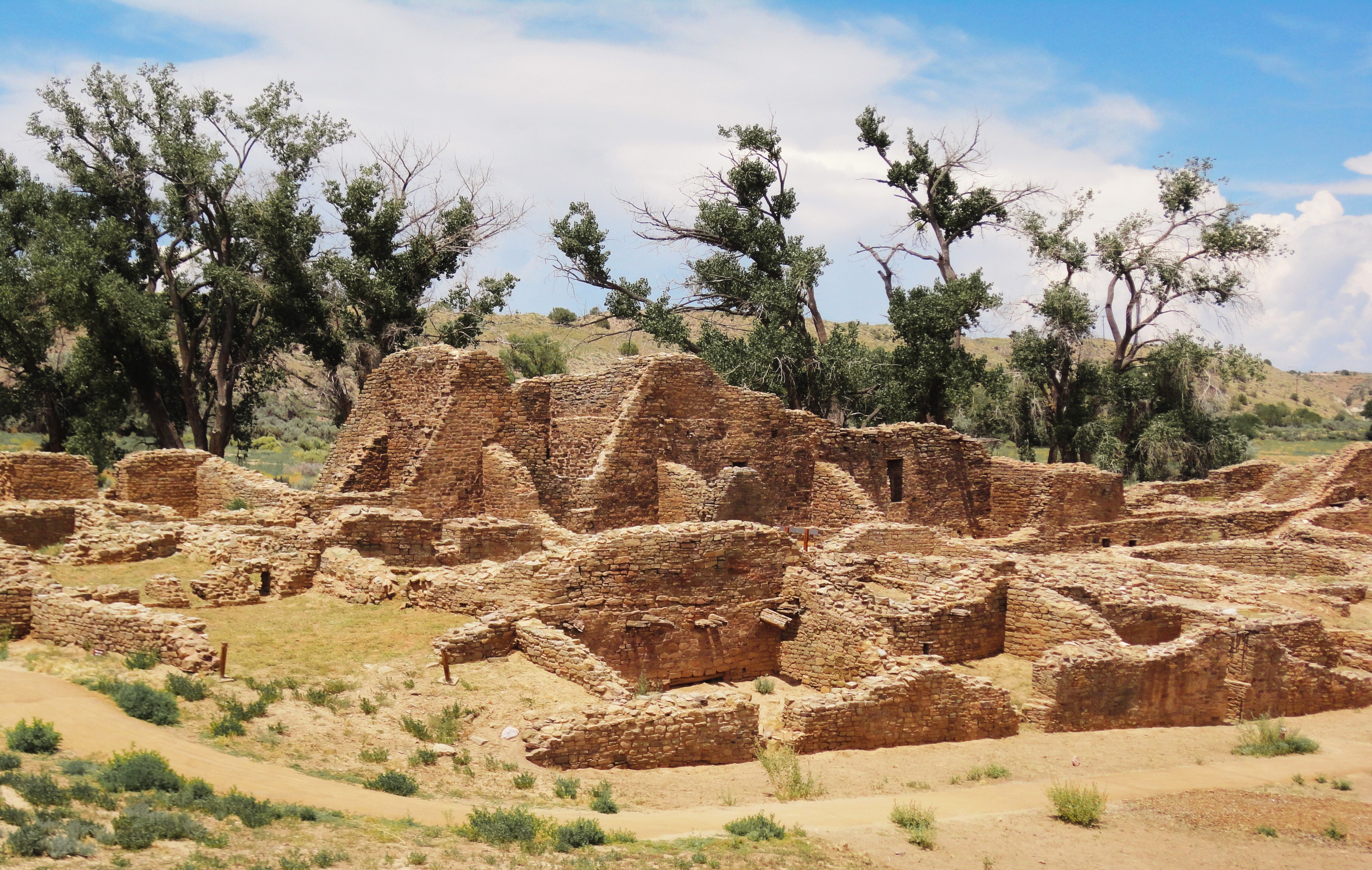 The central room block of Aztec Ruins National Monument
