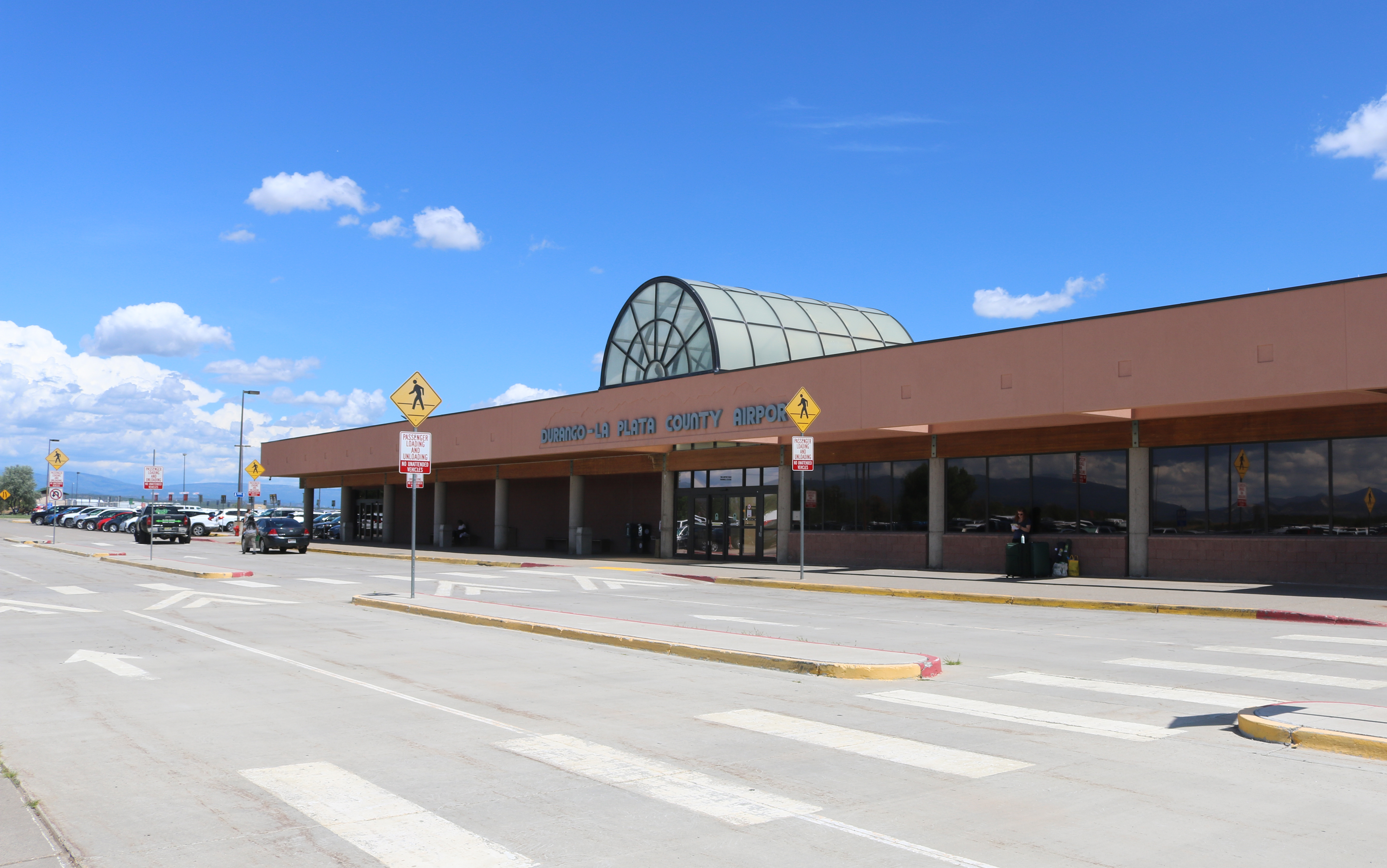 The terminal building of the Durango–La Plata County Airport in La Plata County, Colorado.