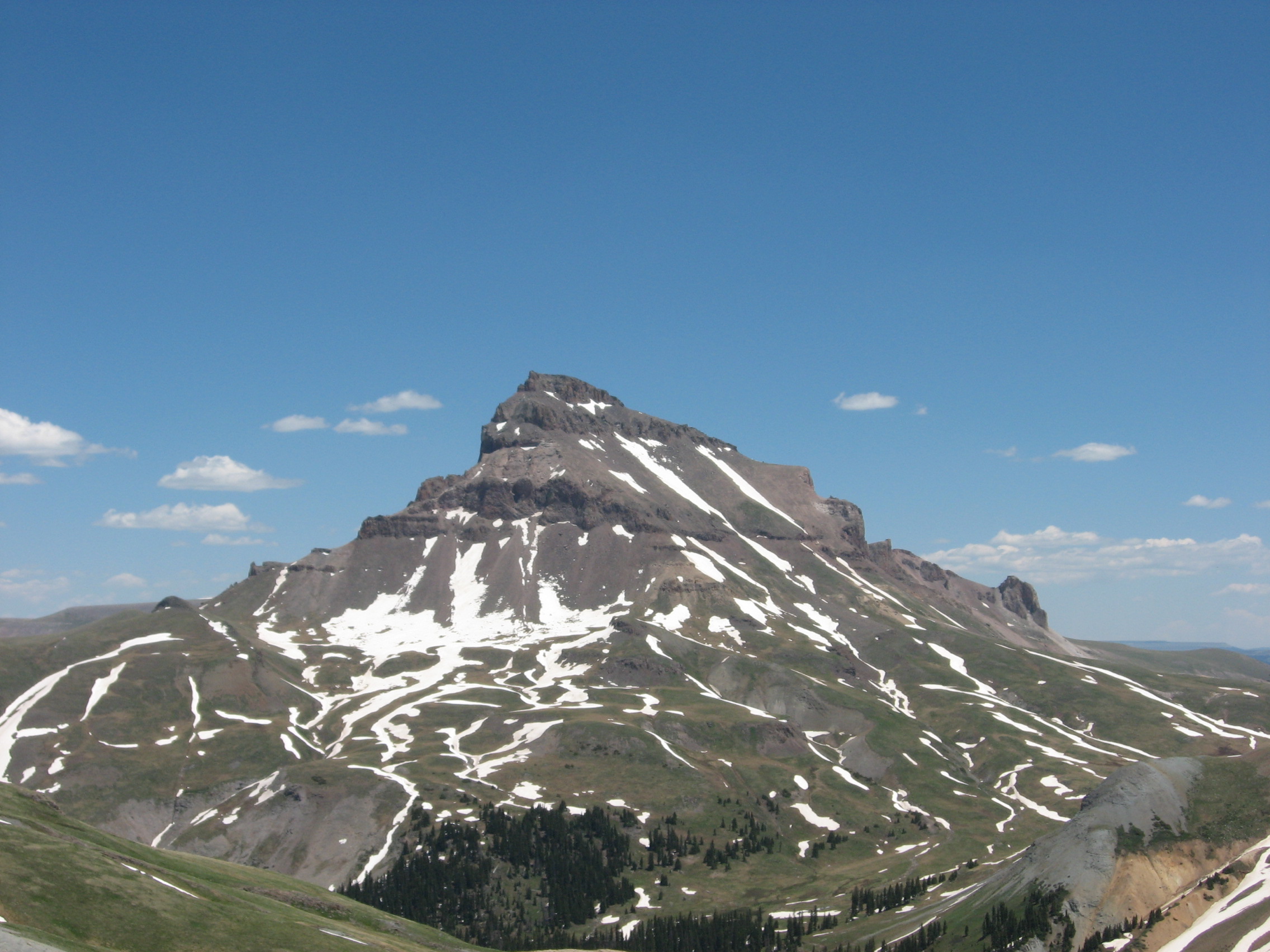 Uncompahgre peak, the highest mountain in the San Juan Mountain range.