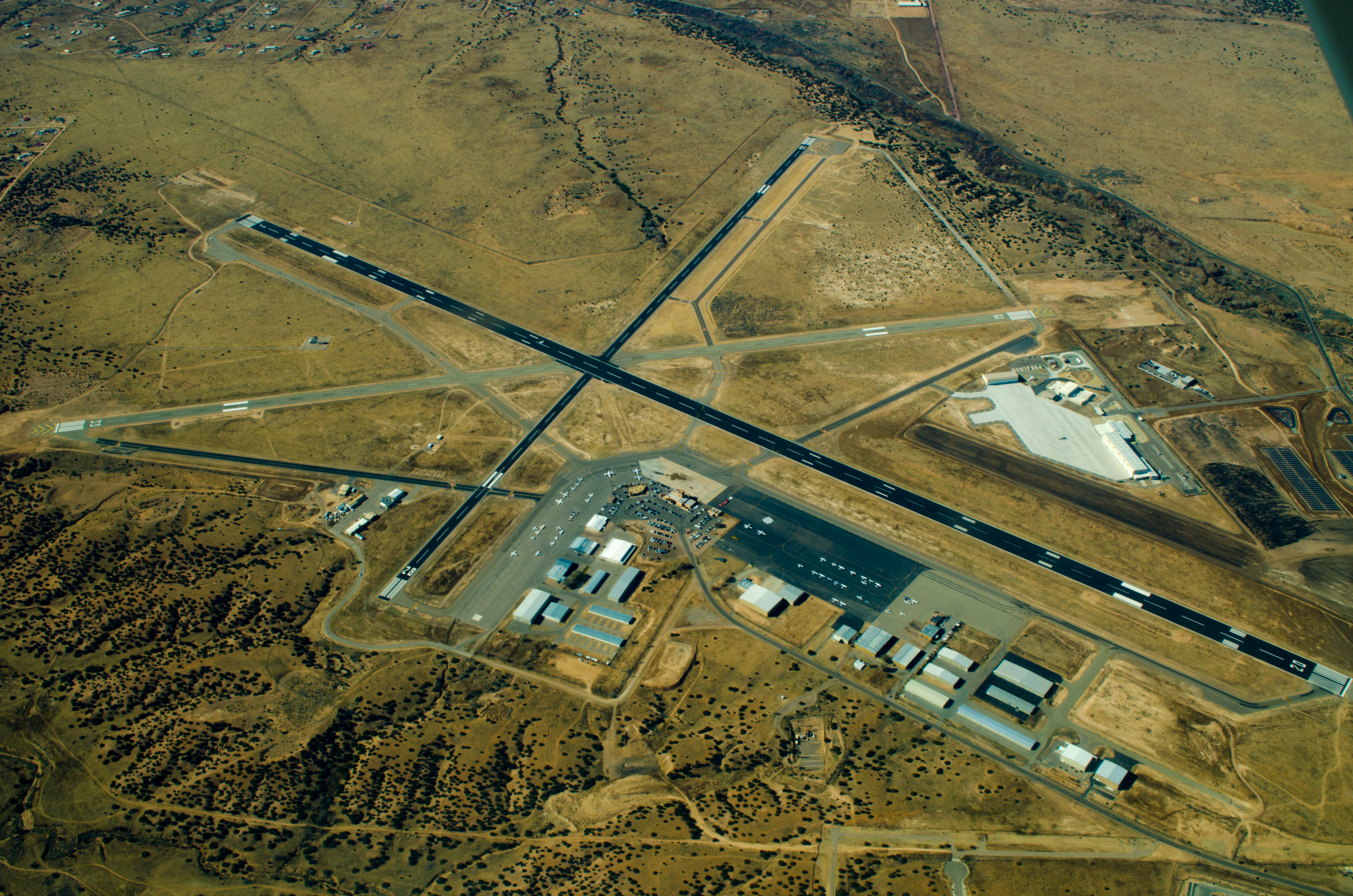 Santa Fe Municipal Airport aerial photograph taken in November 2014