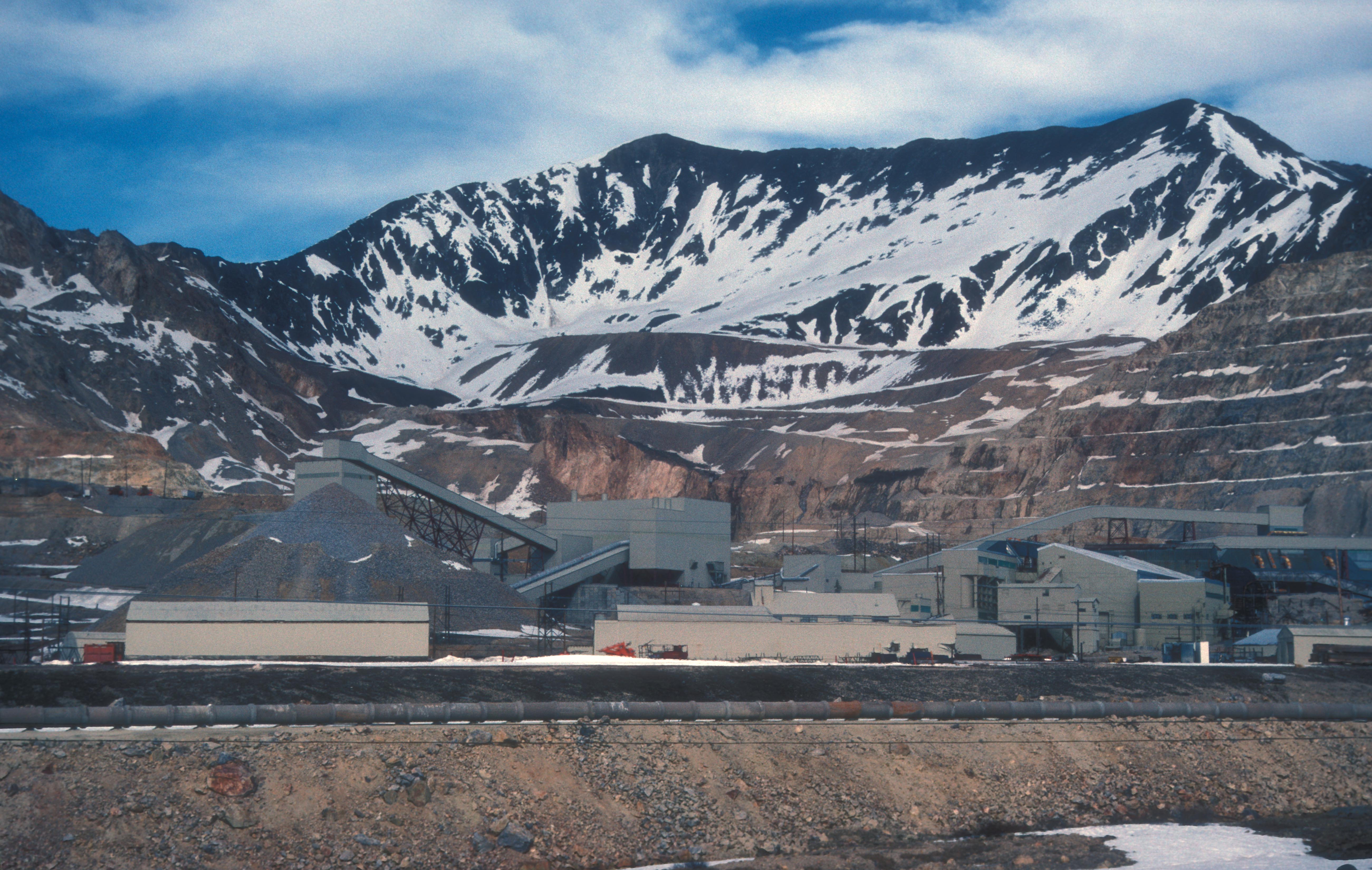 CLIMAX MOLYBDENUM MINE AT THE TOP OF FREMONT PASS; ; MUCH ORE HAS BEEN STOCKPILED; MILL CLOSED IN 1987 BUT HAS RE-OPENED IN 2012